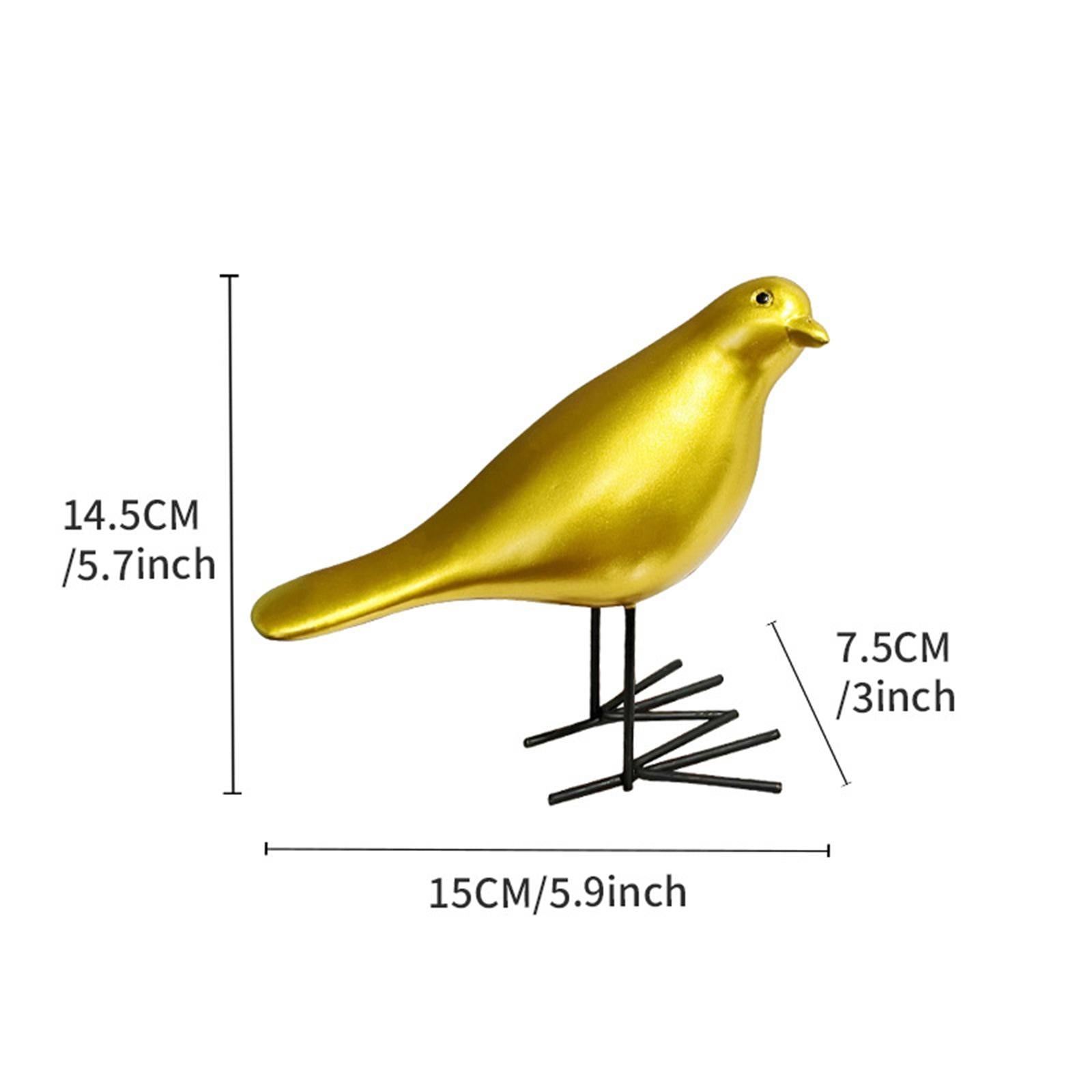Bird Statue Sculpture Adorable Bird Figurine for Office Indoor Festival StyleA 15x7.5x14.5cm