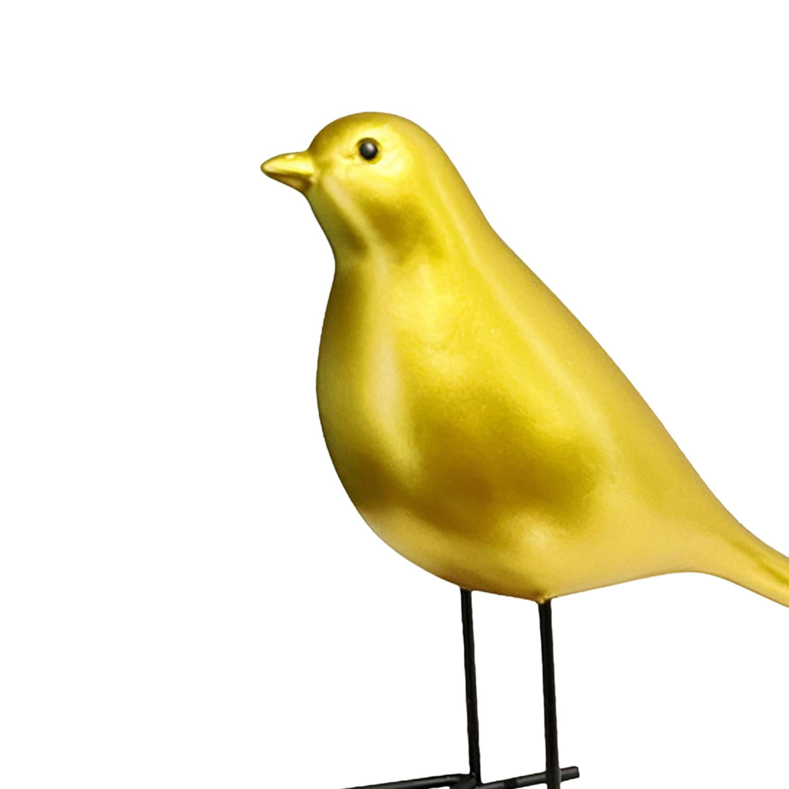 Bird Statue Sculpture Adorable Bird Figurine for Office Indoor Festival StyleC 15x7.5x15.5cm