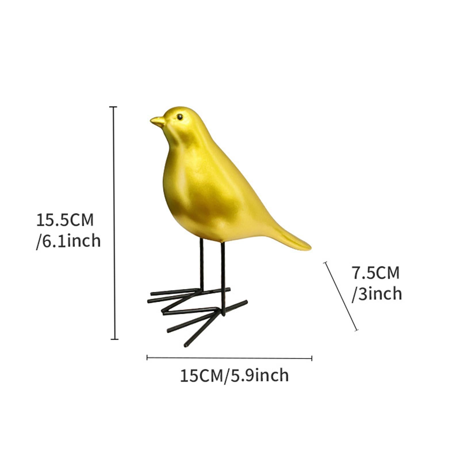 Bird Statue Sculpture Adorable Bird Figurine for Office Indoor Festival StyleC 15x7.5x15.5cm