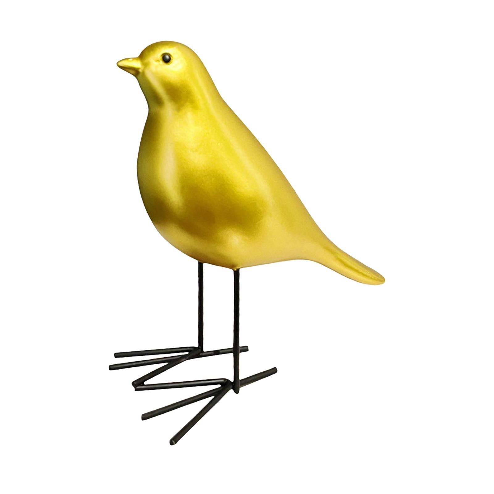 Bird Statue Sculpture Adorable Bird Figurine for Office Indoor Festival StyleC 15x7.5x15.5cm