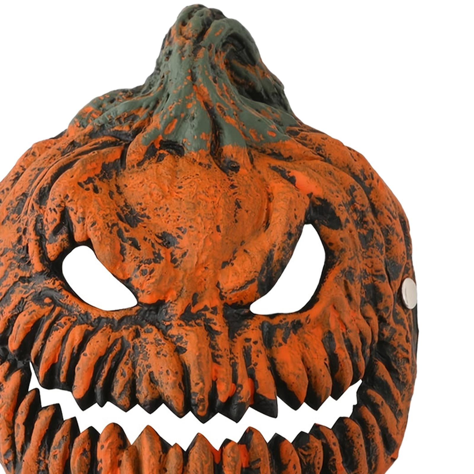 Halloween Pumpkin Mask Decor Halloween Lamp Cover for Shows Cosplay Festival 2 Pieces