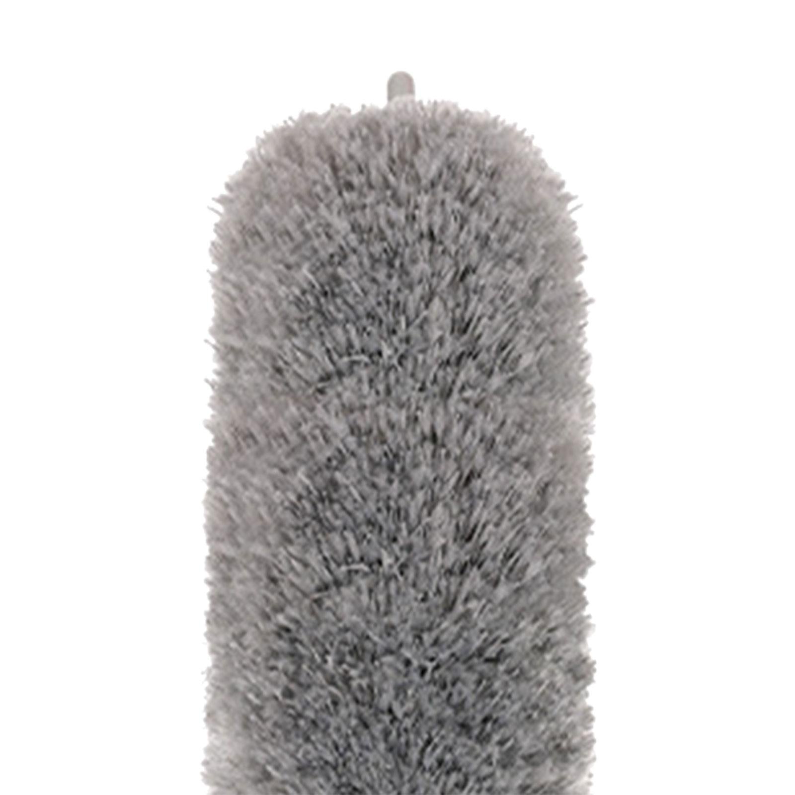 Microfiber Feather Duster Dust Brush Cleaner for Furniture Cars High Ceiling Gray 2.8m
