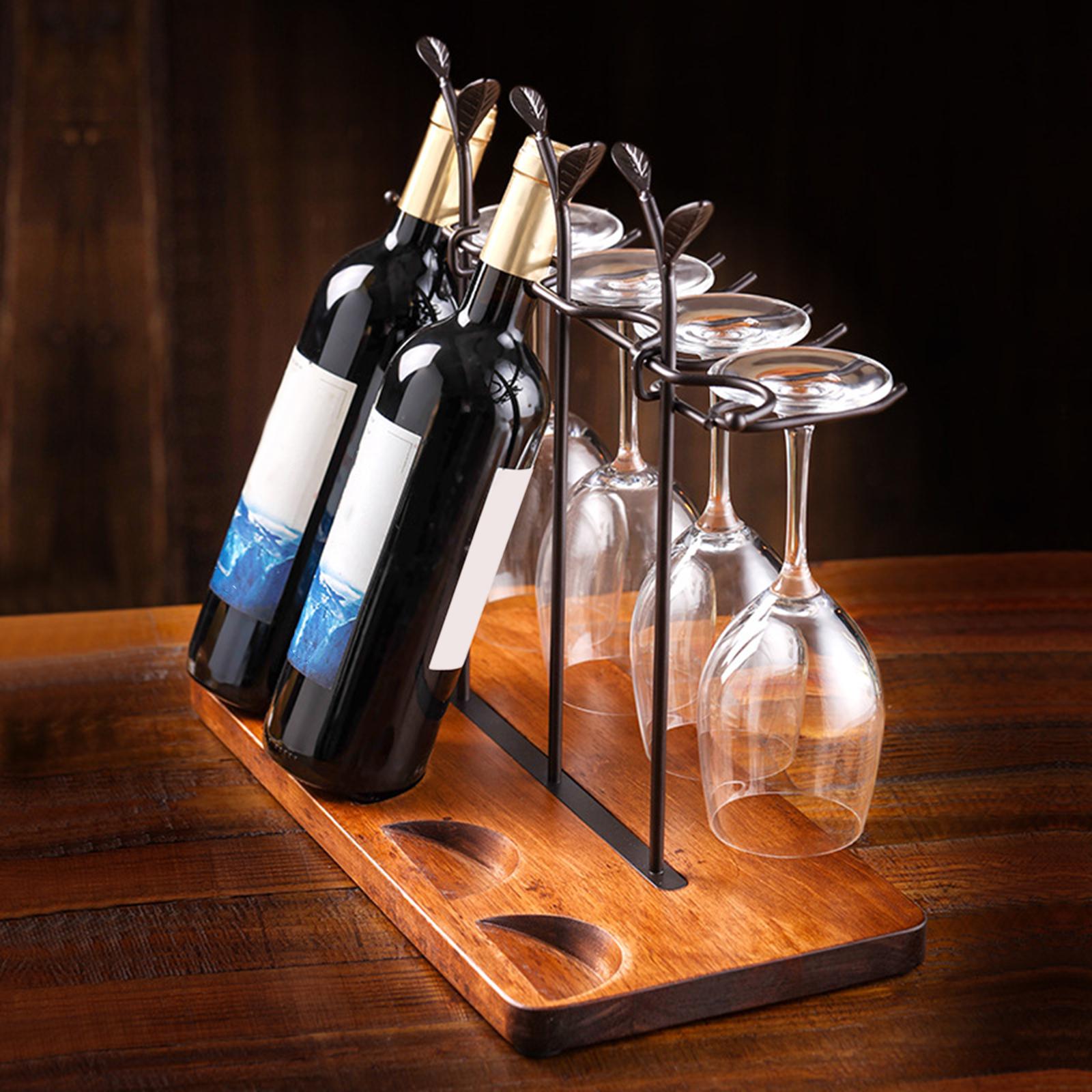 Glasses Storage Display Shelf Countertop Wine Racks for Pantry Cabinet Hotel