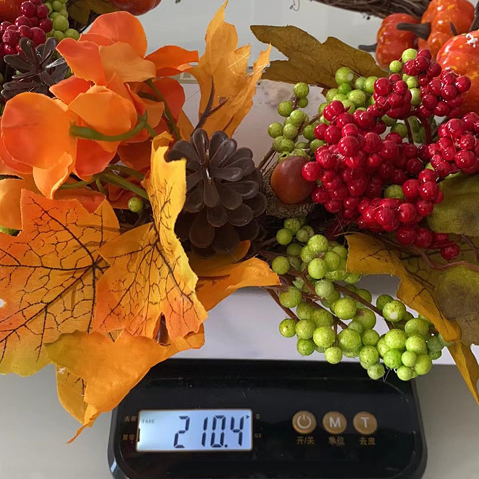 Fall Wreath for Front Door Garland Autumn Wreath for Party Home Thanksgiving
