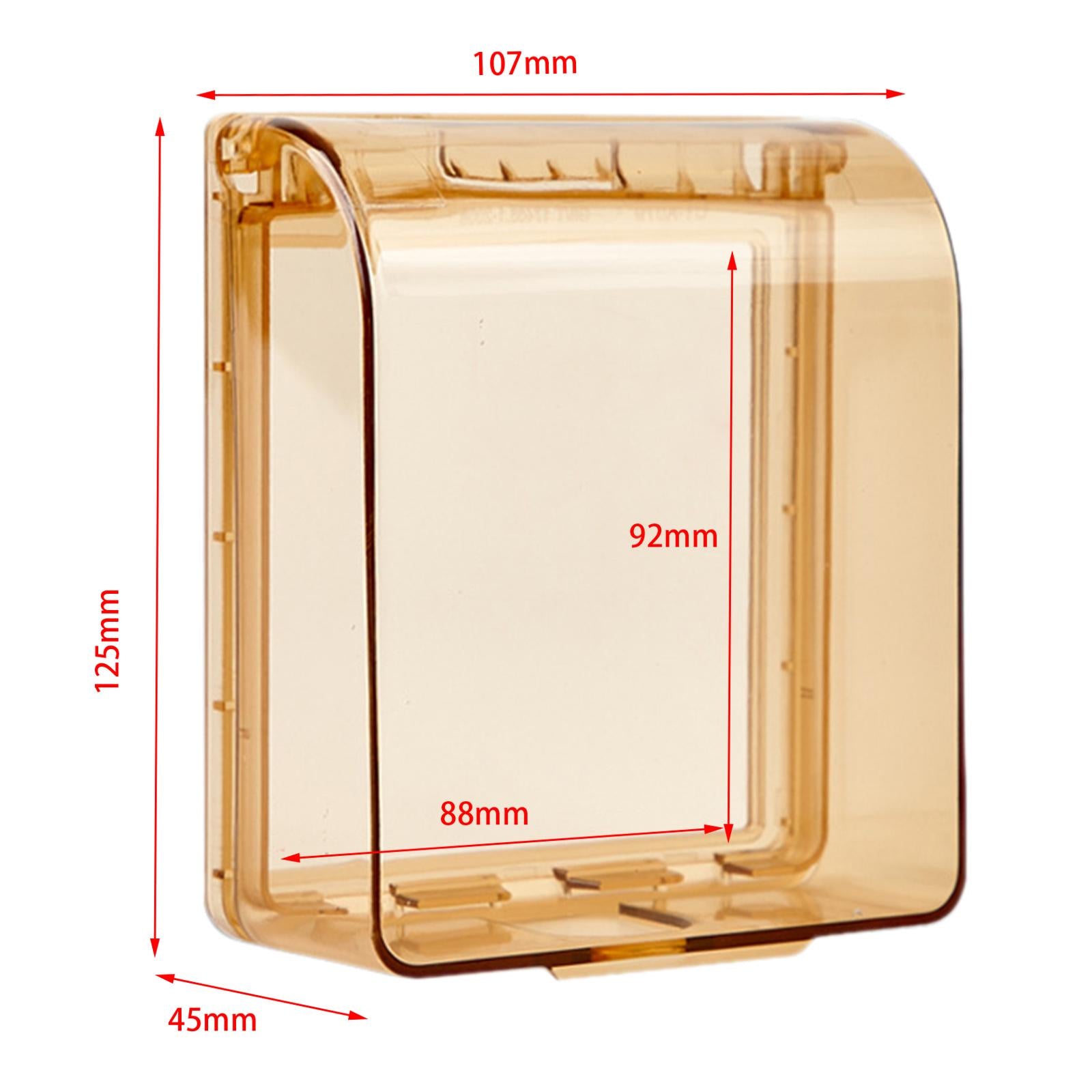 Electrical Outlet Cover Sturdy Receptacle Protector for Kitchen Home Outdoor Brown