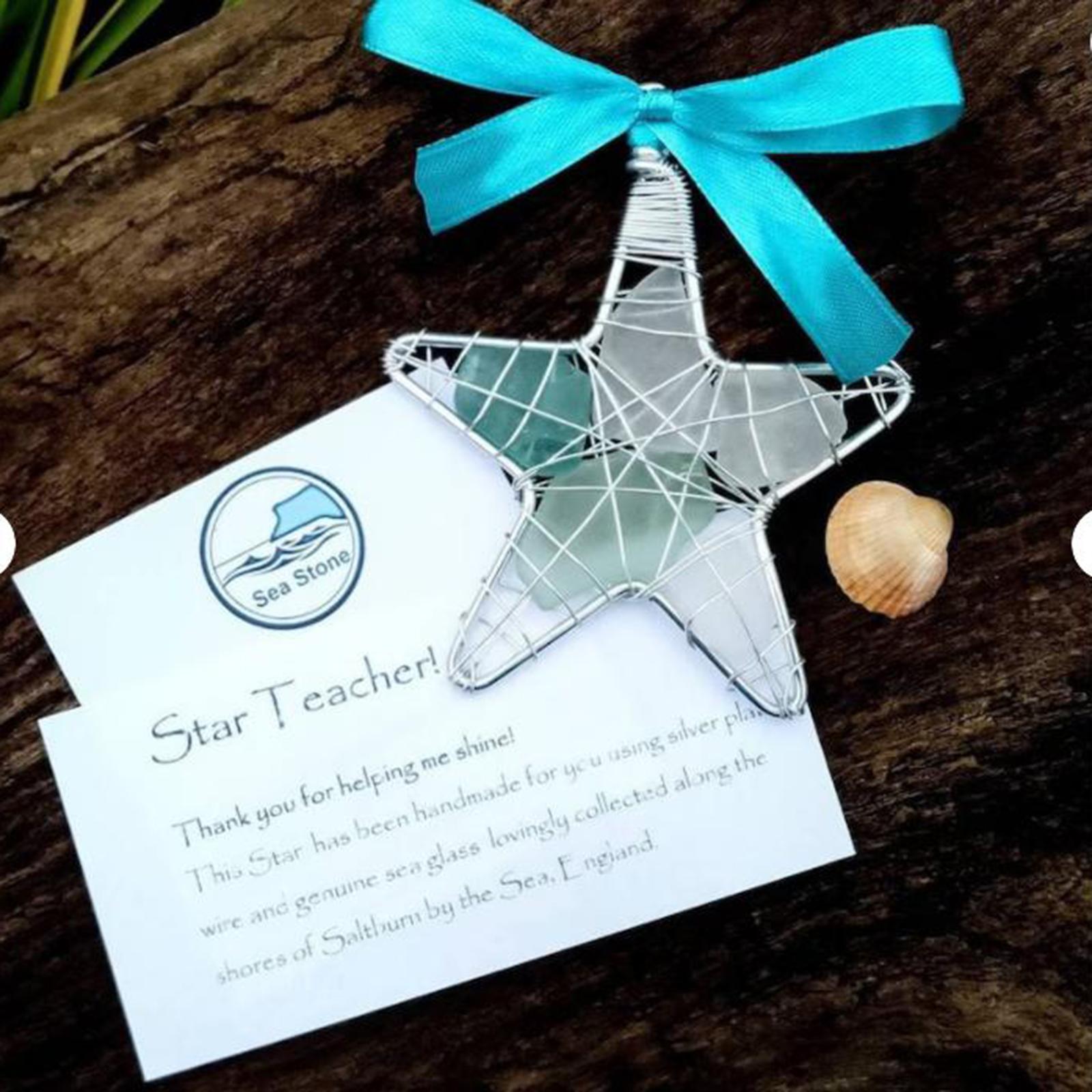 Funny Pendants Xmas Star Hanging Ornament for Anniversary Porch Wedding With Card