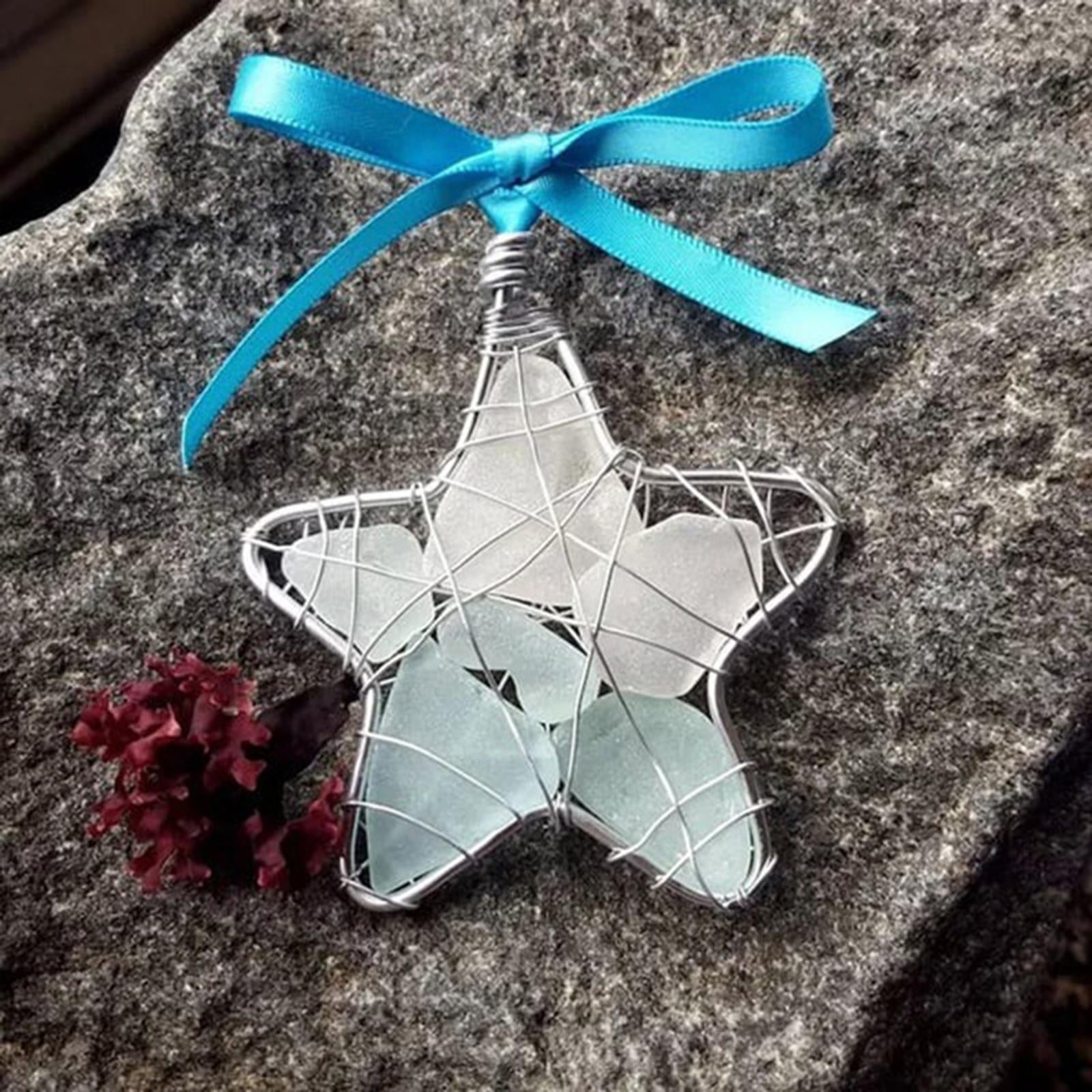 Funny Pendants Xmas Star Hanging Ornament for Anniversary Porch Wedding With Card