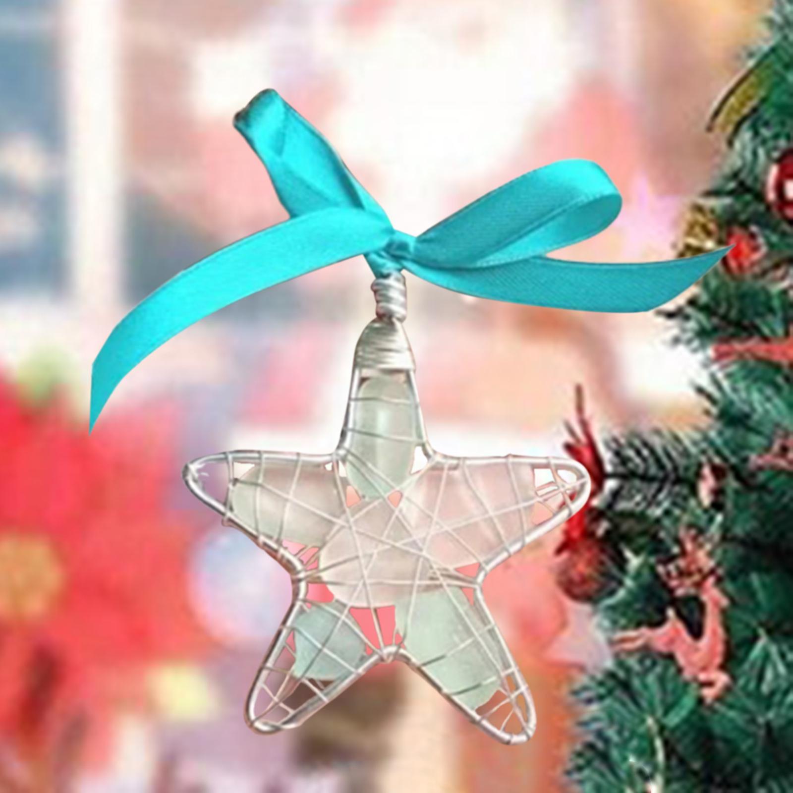 Funny Pendants Xmas Star Hanging Ornament for Anniversary Porch Wedding Without Card