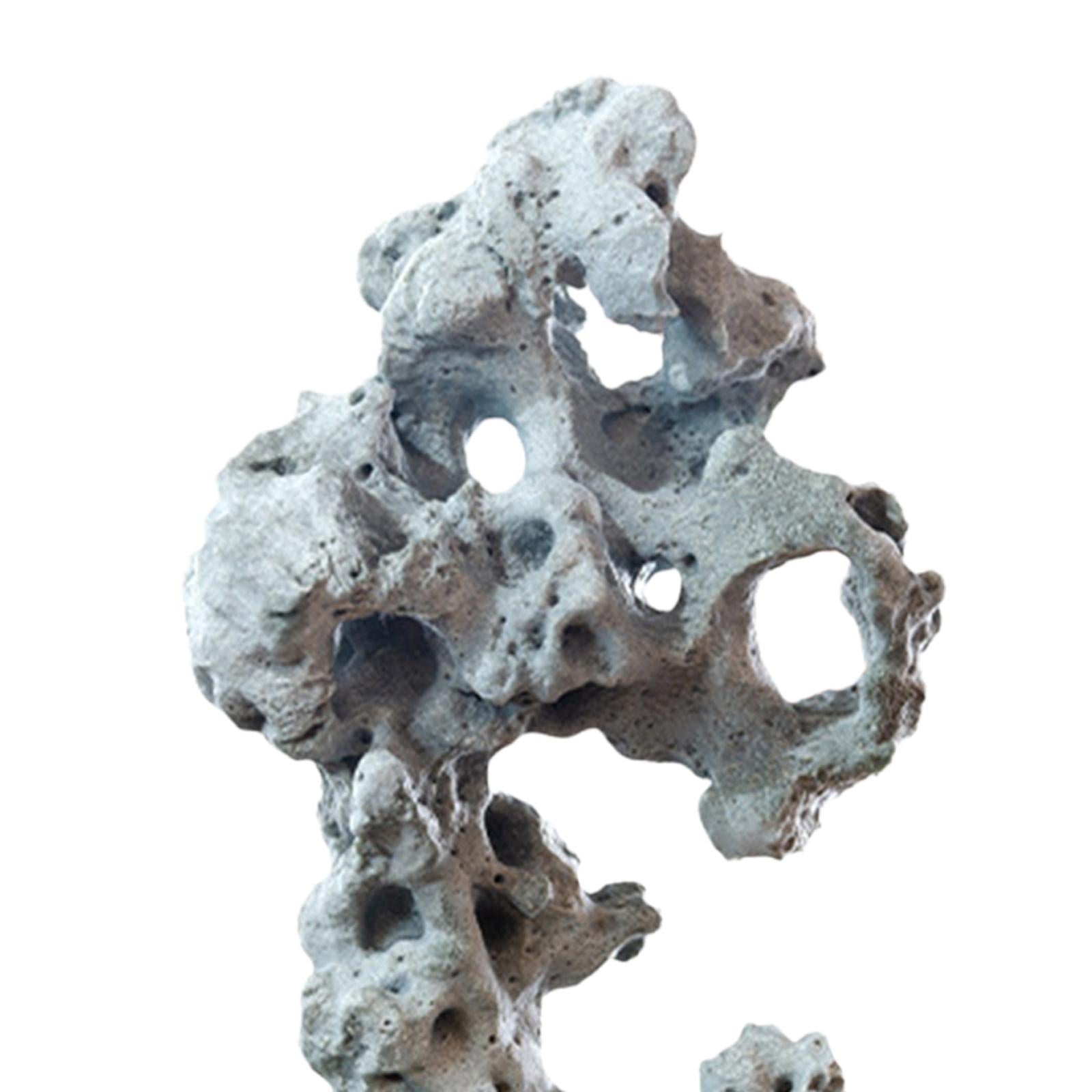Fish Tank Rock Terrarium Artificial Rockery Fish Hiding Cave Fish Tank Decor A