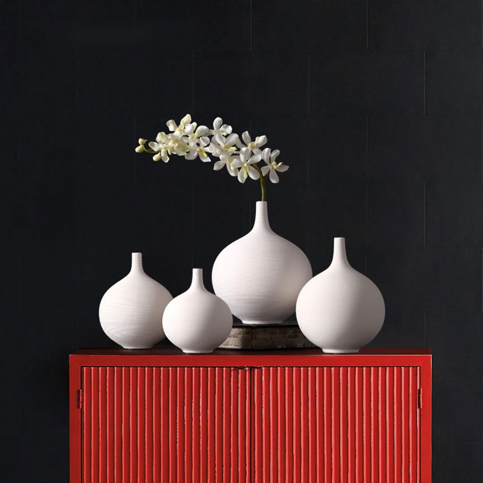 Ceramic Vase Modern Flower Container Holder for Living Room Table 24cmx19.5cm