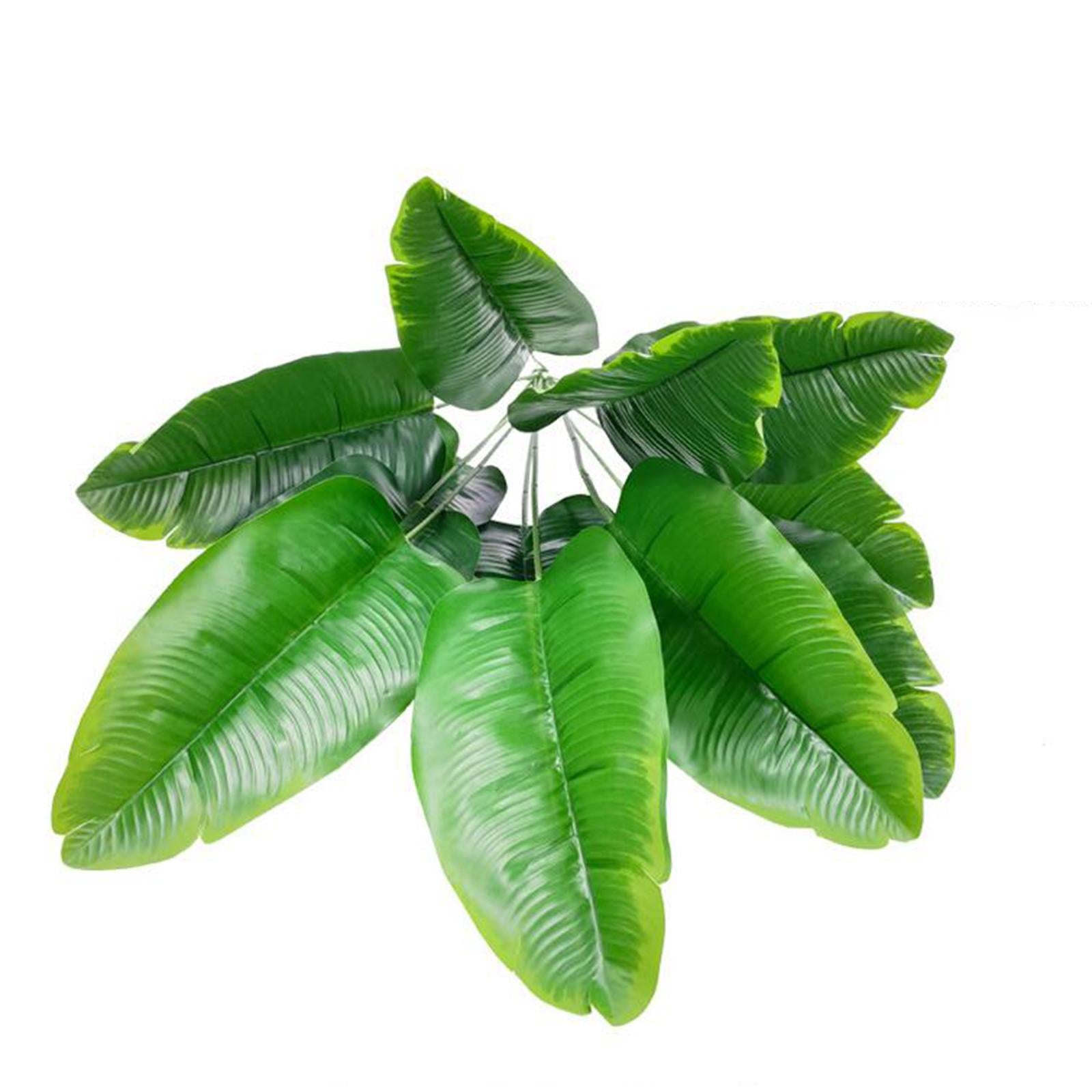 Large Fake Plants Outside Simulated Banana Leaf for Bathroom Beach Fireplace 12 heads Style A