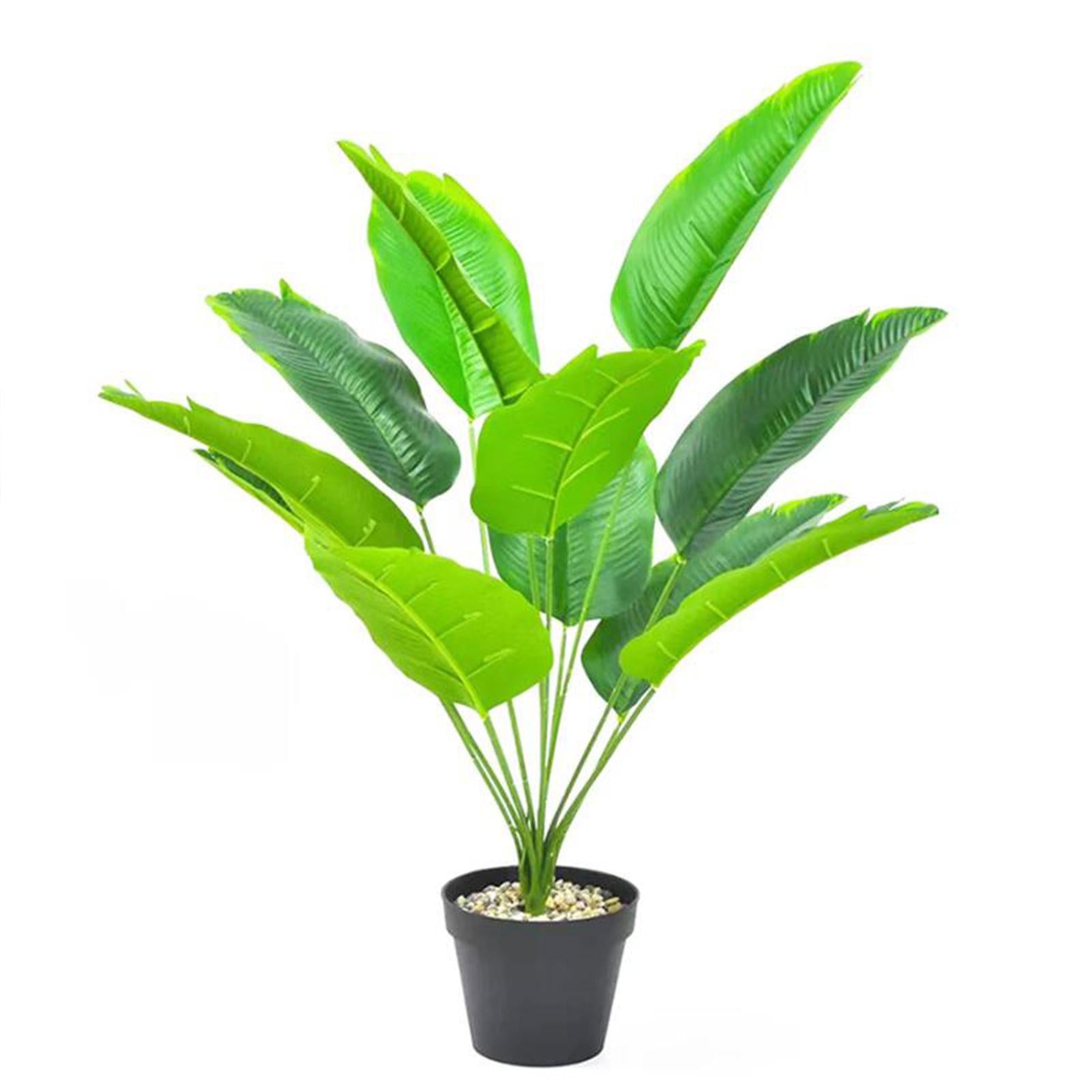 Large Fake Plants Outside Simulated Banana Leaf for Bathroom Beach Fireplace 12 heads Style A