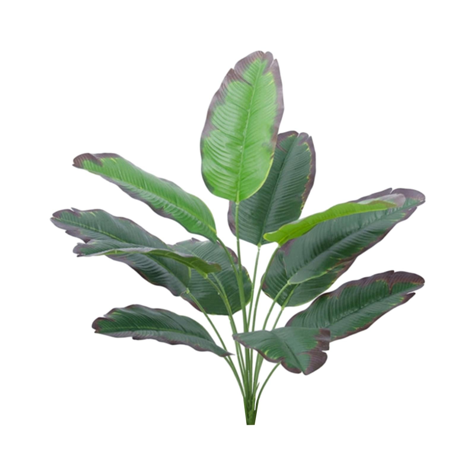 Large Fake Plants Outside Simulated Banana Leaf for Bathroom Beach Fireplace 12 heads Style B