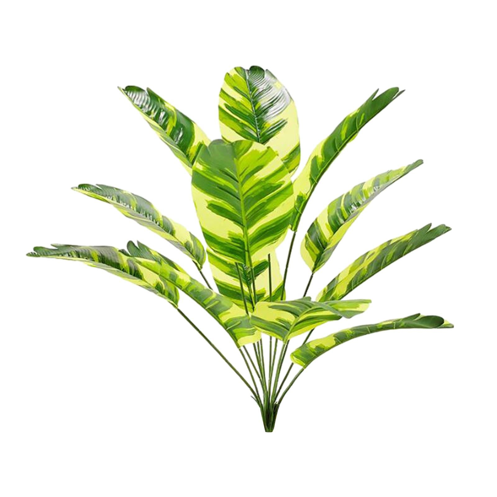 Large Fake Plants Outside Simulated Banana Leaf for Bathroom Beach Fireplace 12 heads Style C