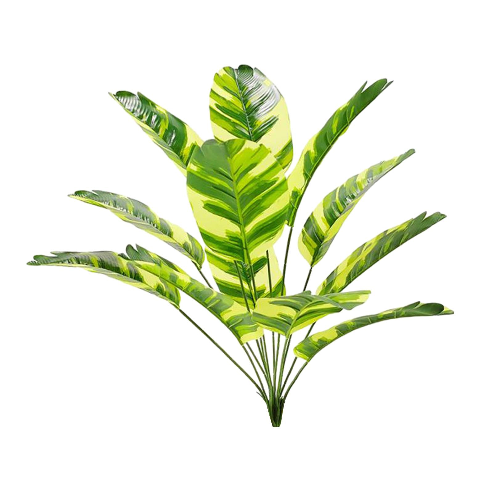 Large Fake Plants Outside Simulated Banana Leaf for Bathroom Beach Fireplace 12 heads Style C