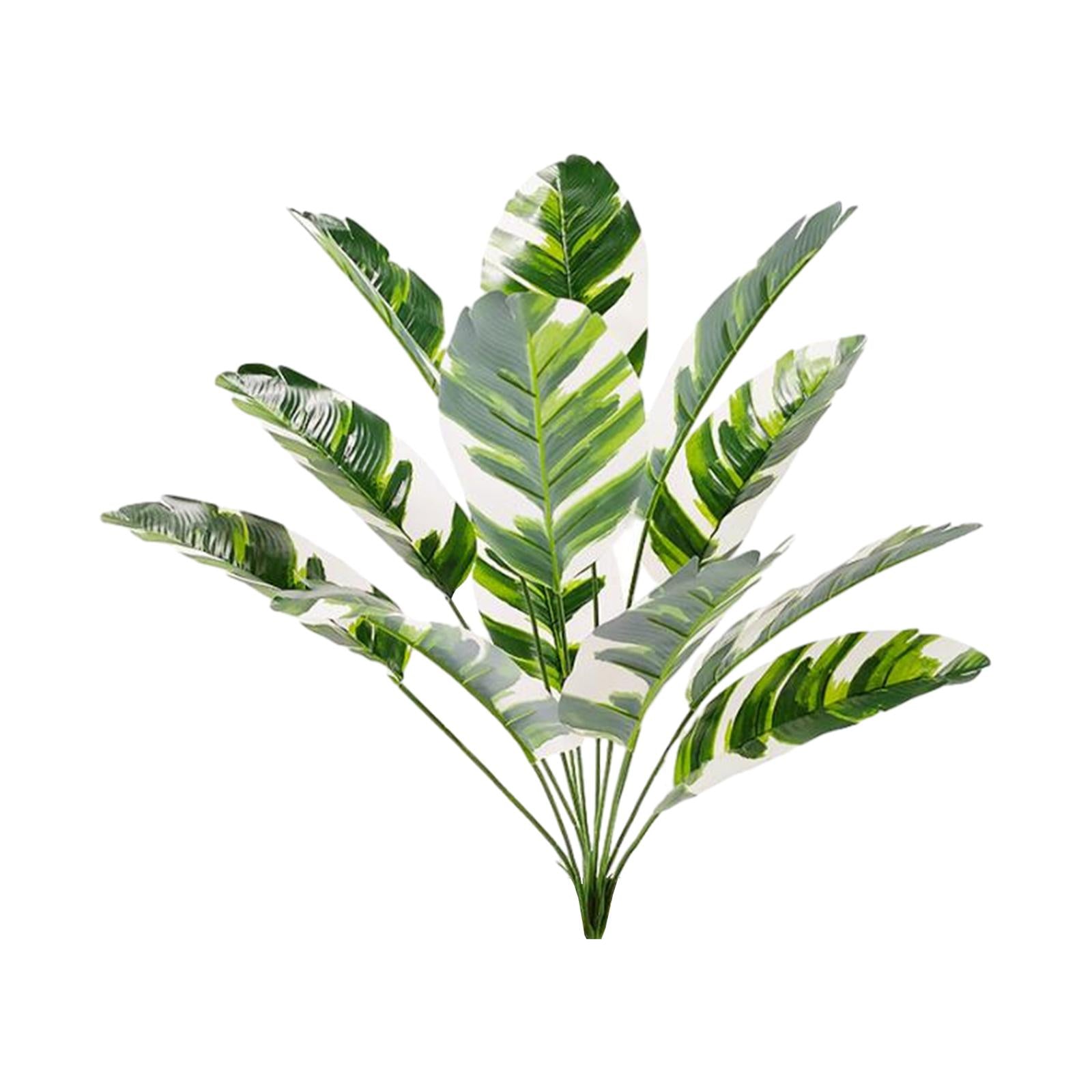 Large Fake Plants Outside Simulated Banana Leaf for Bathroom Beach Fireplace 12 heads Style D