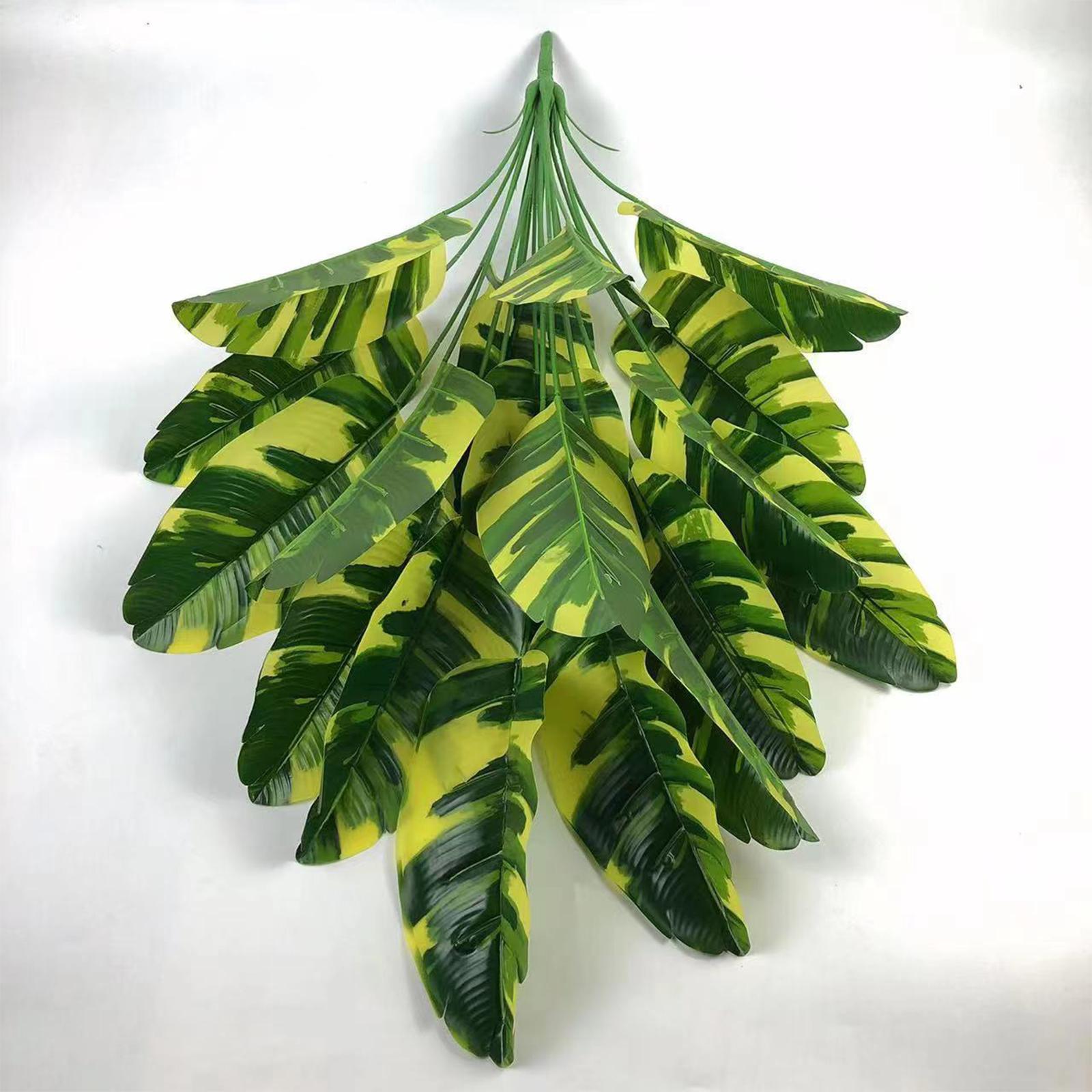 Large Fake Plants Outside Simulated Banana Leaf for Bathroom Beach Fireplace 18 heads Style G