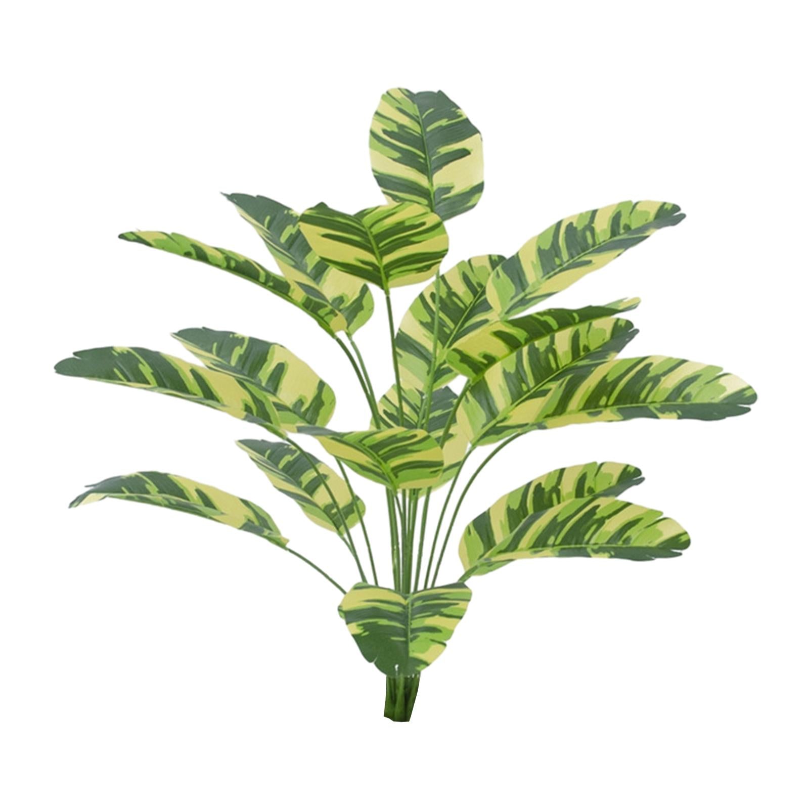 Large Fake Plants Outside Simulated Banana Leaf for Bathroom Beach Fireplace 18 heads Style G