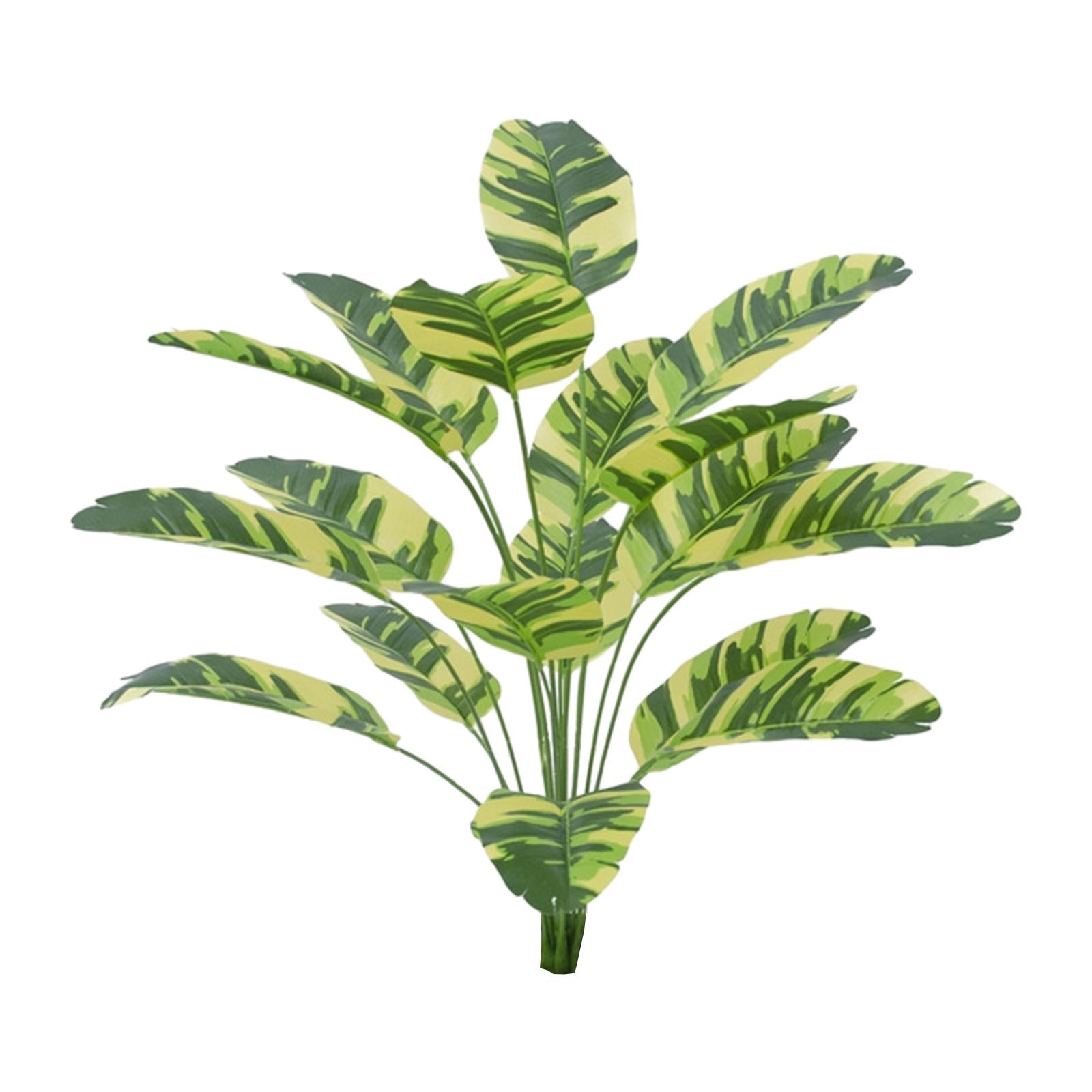 Large Fake Plants Outside Simulated Banana Leaf for Bathroom Beach Fireplace 18 heads Style G