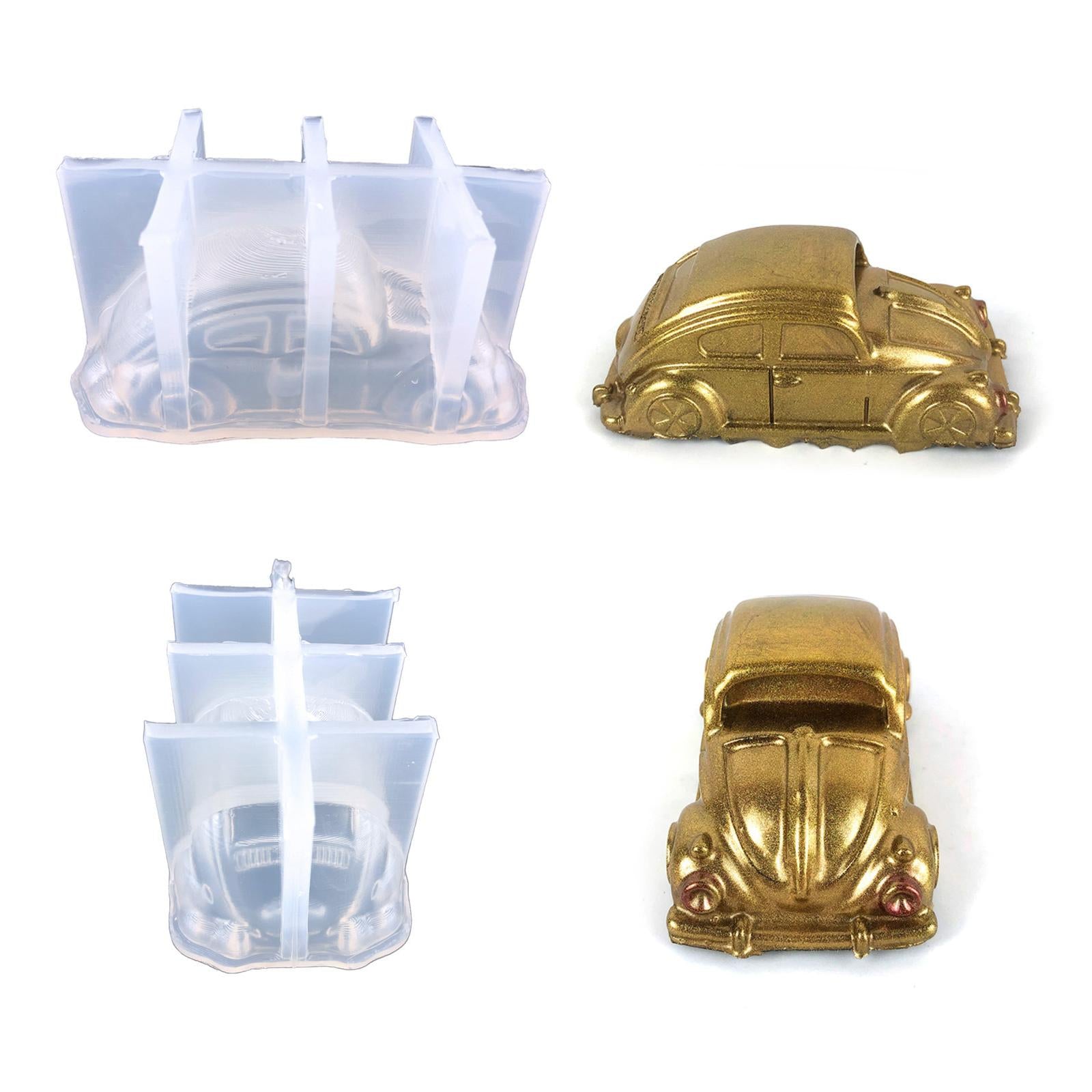 Retro Car Silicone Casting Decoration Plaster Polymer Clay Crafts DIY Crafts