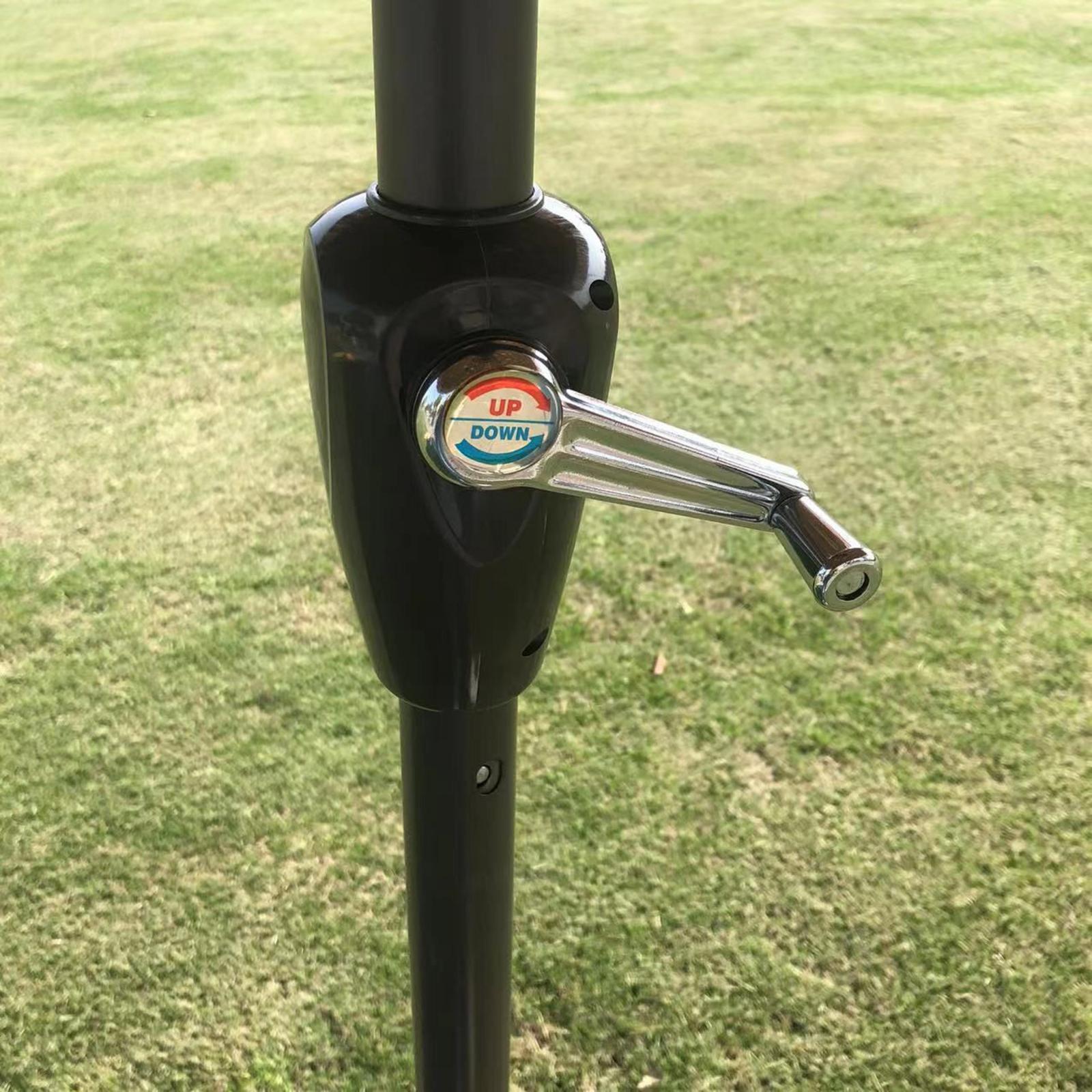 Outdoor Umbrellas Shade Crank Handle Sturdy for Table Balcony Decks Umbrella