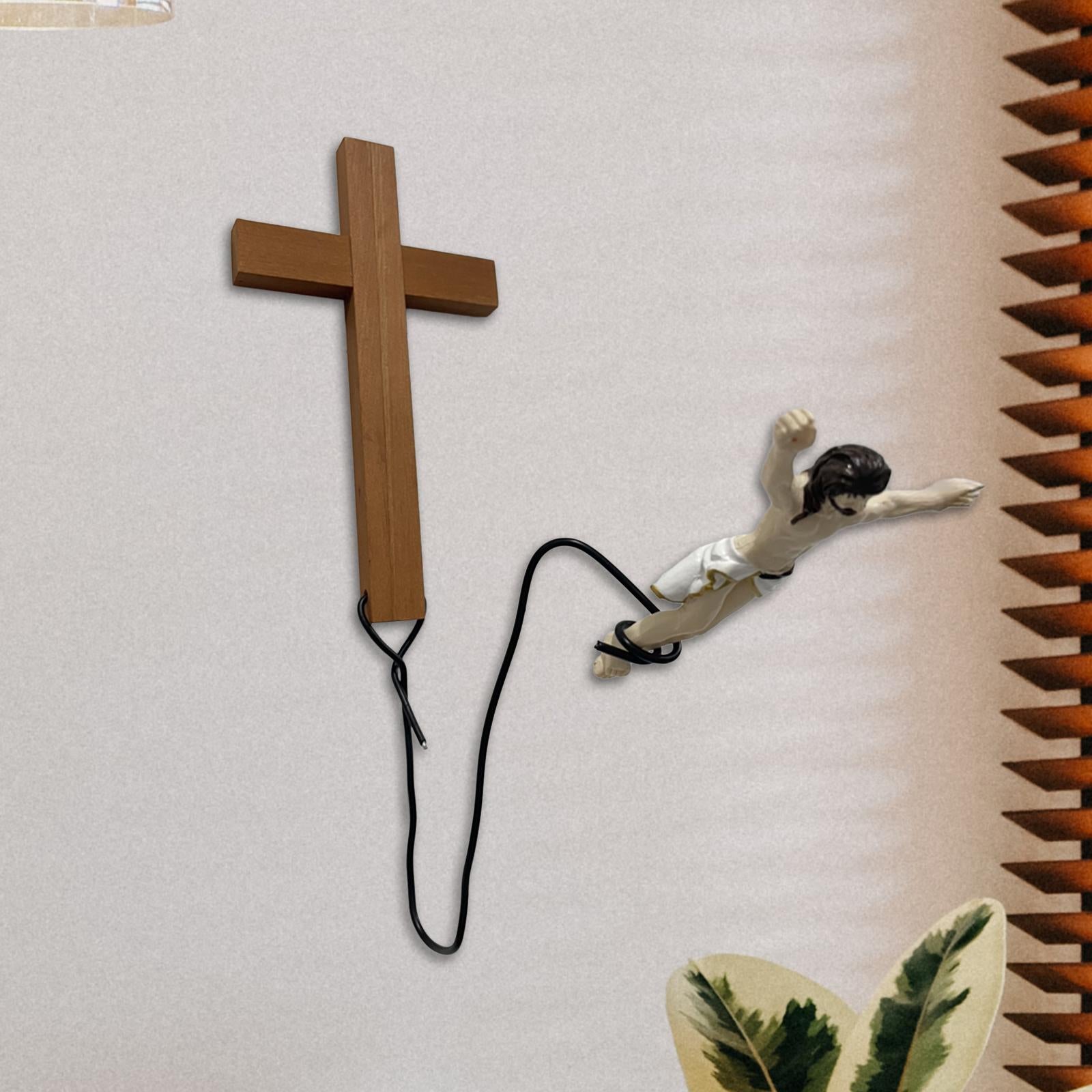 Crucifix Wall Cross Religious Statue for Thanksgiving above Door Living Room