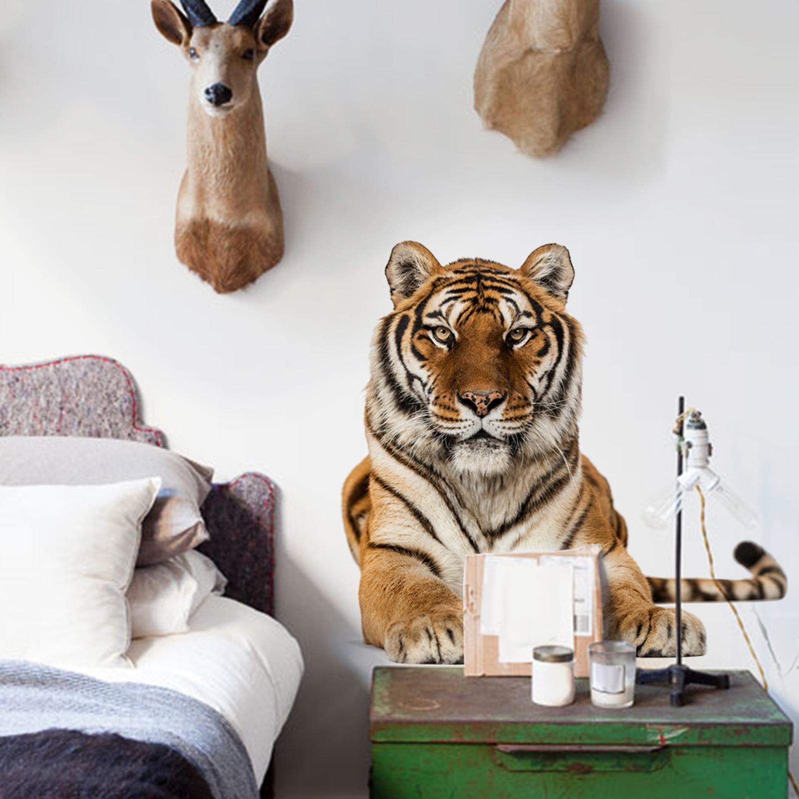 Tiger Wall Decor Durable DIY Art Wall Decor Mural for Party Room Living Room