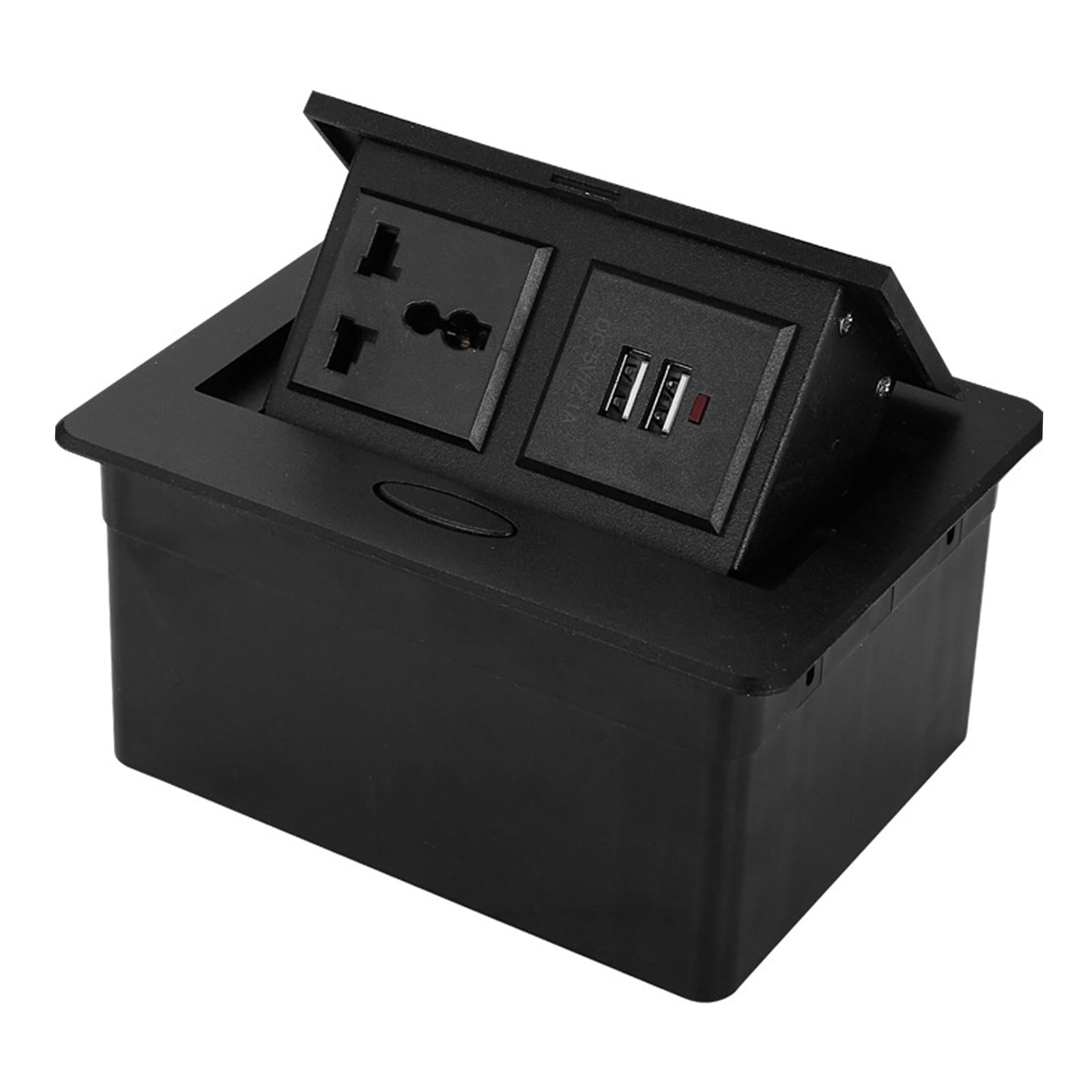 Table Plug Base Recessed Outlet Table Connection Box for Office Home