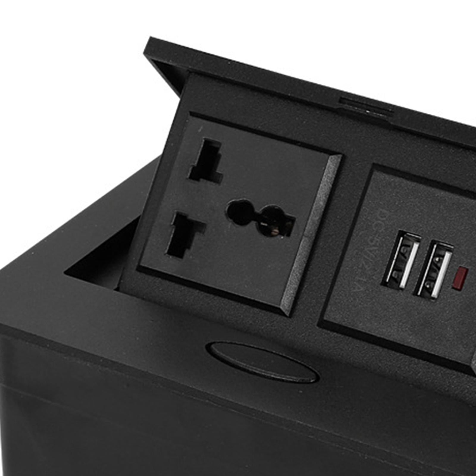 Table Plug Base Recessed Outlet Table Connection Box for Office Home
