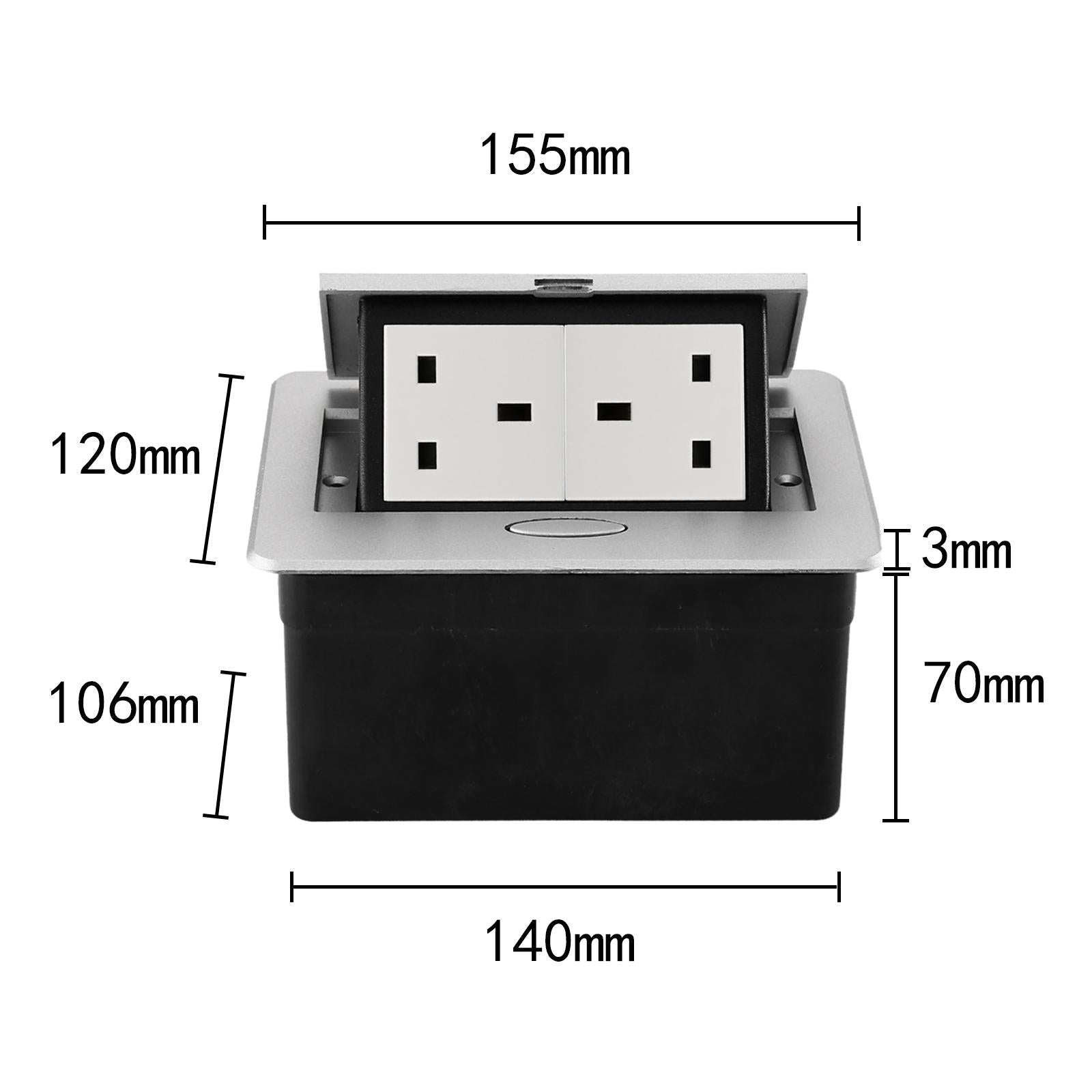 Table Plug Base Three Holes Hidden Recessed for Kitchen Side Table End Table