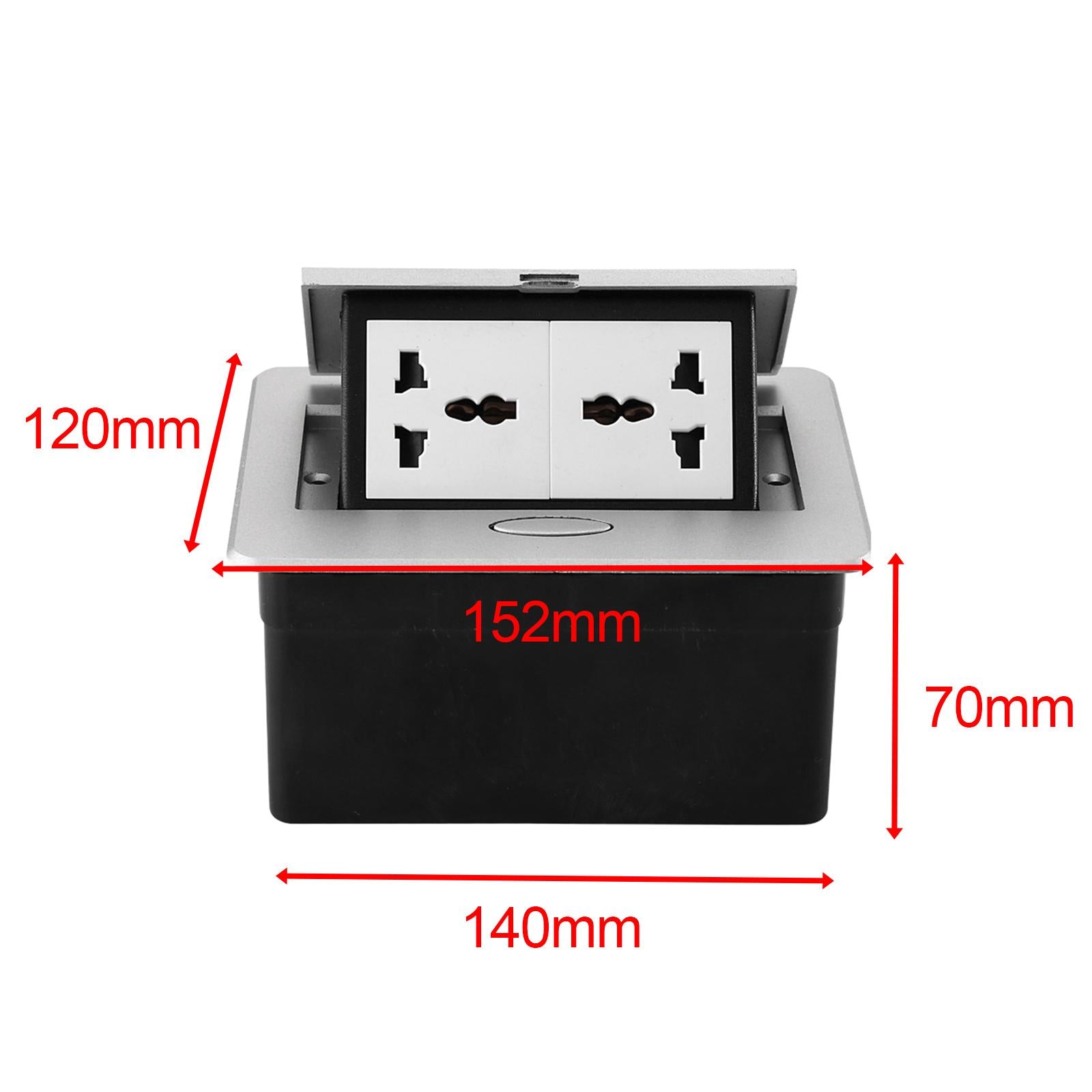 Power Strip Plug Base Recessed Desktop Plug Base for Conference Desk Kitchen