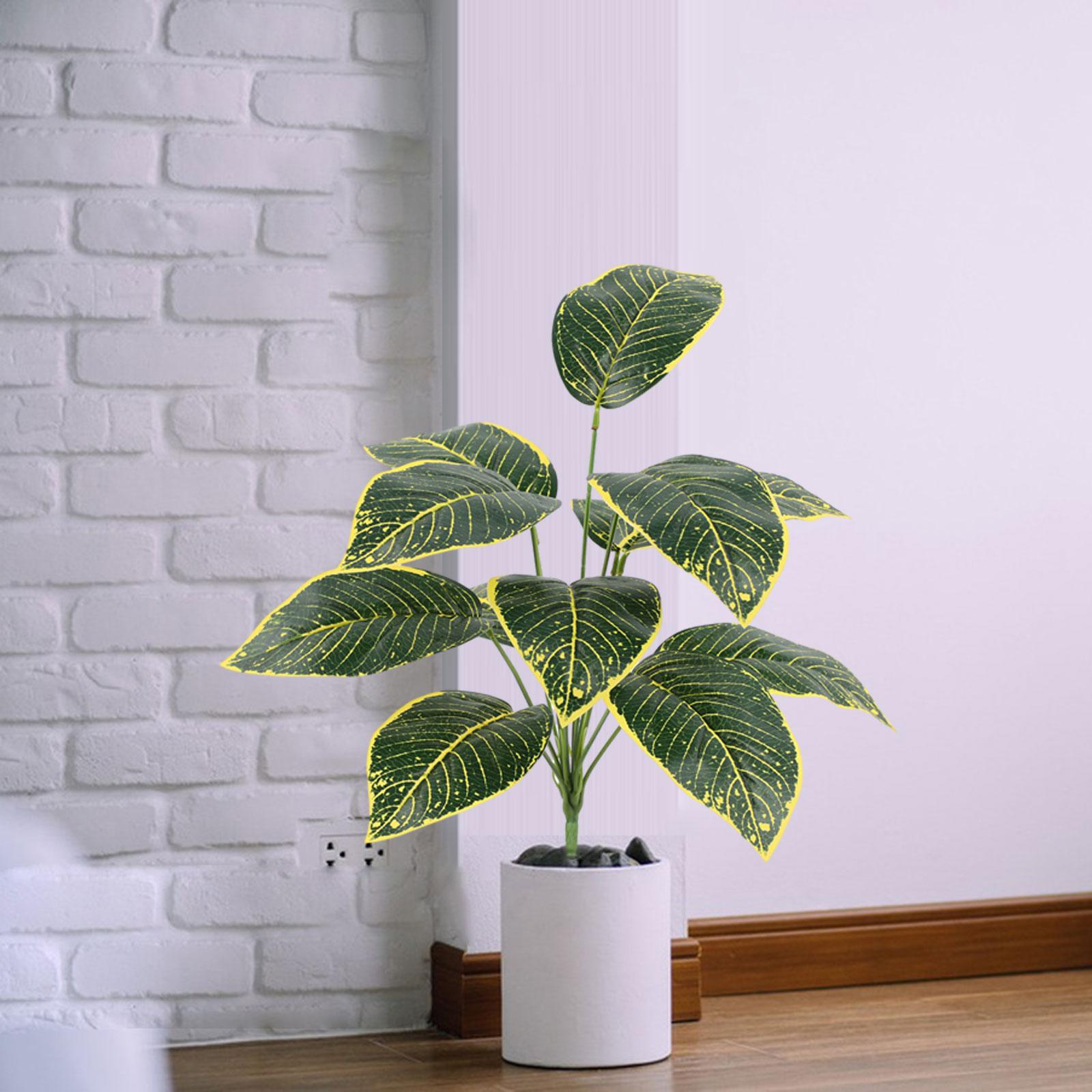 Faux Plants Realistic Green Garden Decoration for Living Room Kitchen Indoor Style D