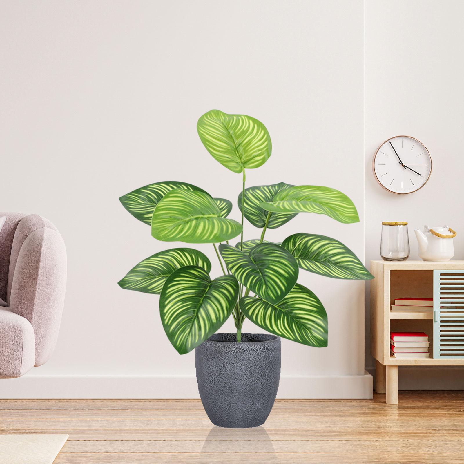 Faux Plants Realistic Green Garden Decoration for Living Room Kitchen Indoor Style F