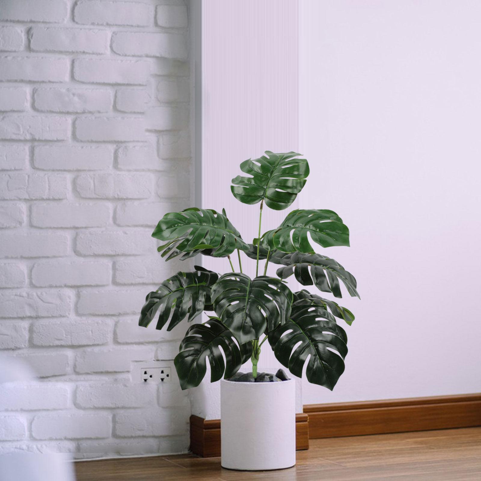 Faux Plants Realistic Green Garden Decoration for Living Room Kitchen Indoor Style L