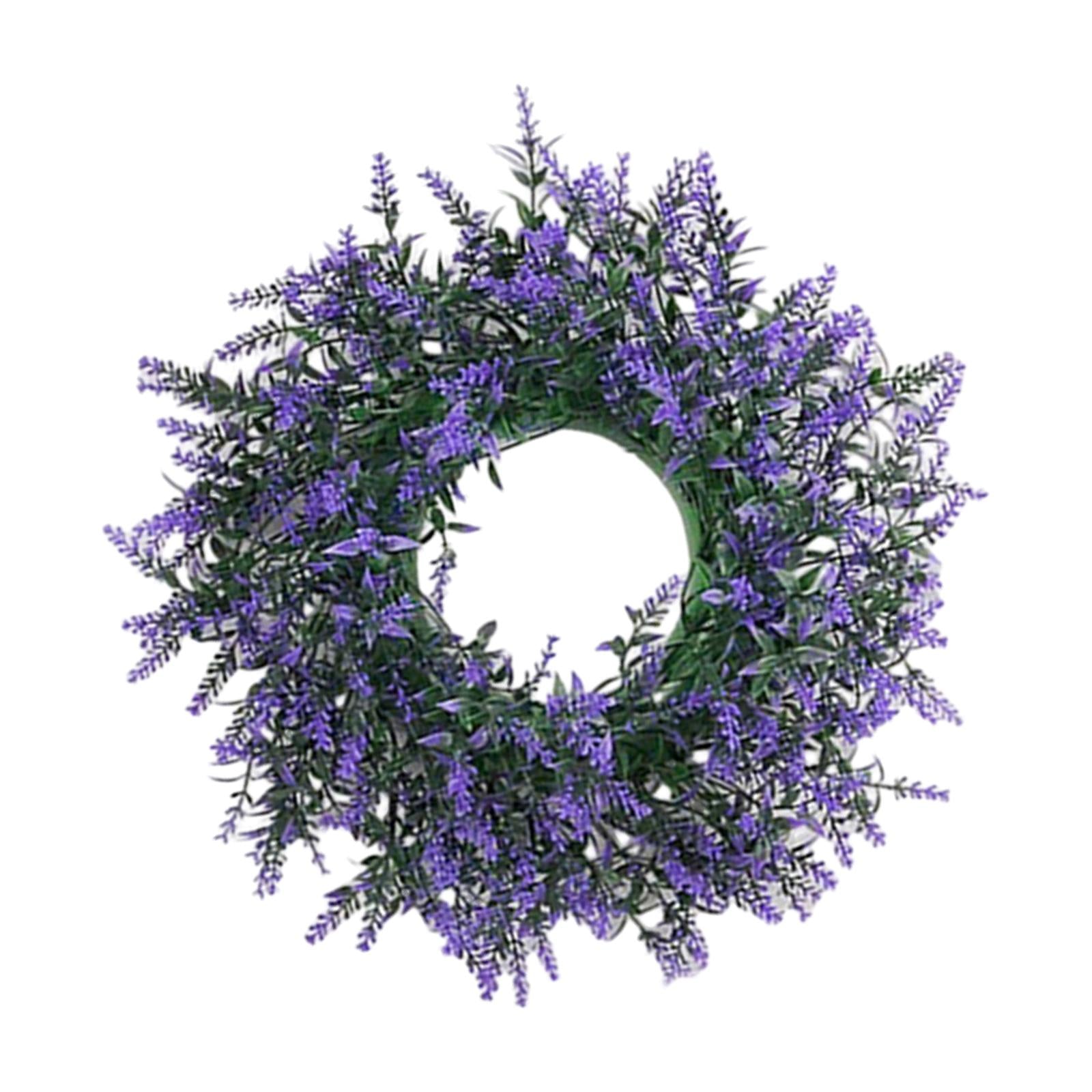 Purple Swag Wreath Door Hanging Ornament for Thanksgiving Farmhouse Corridor Big