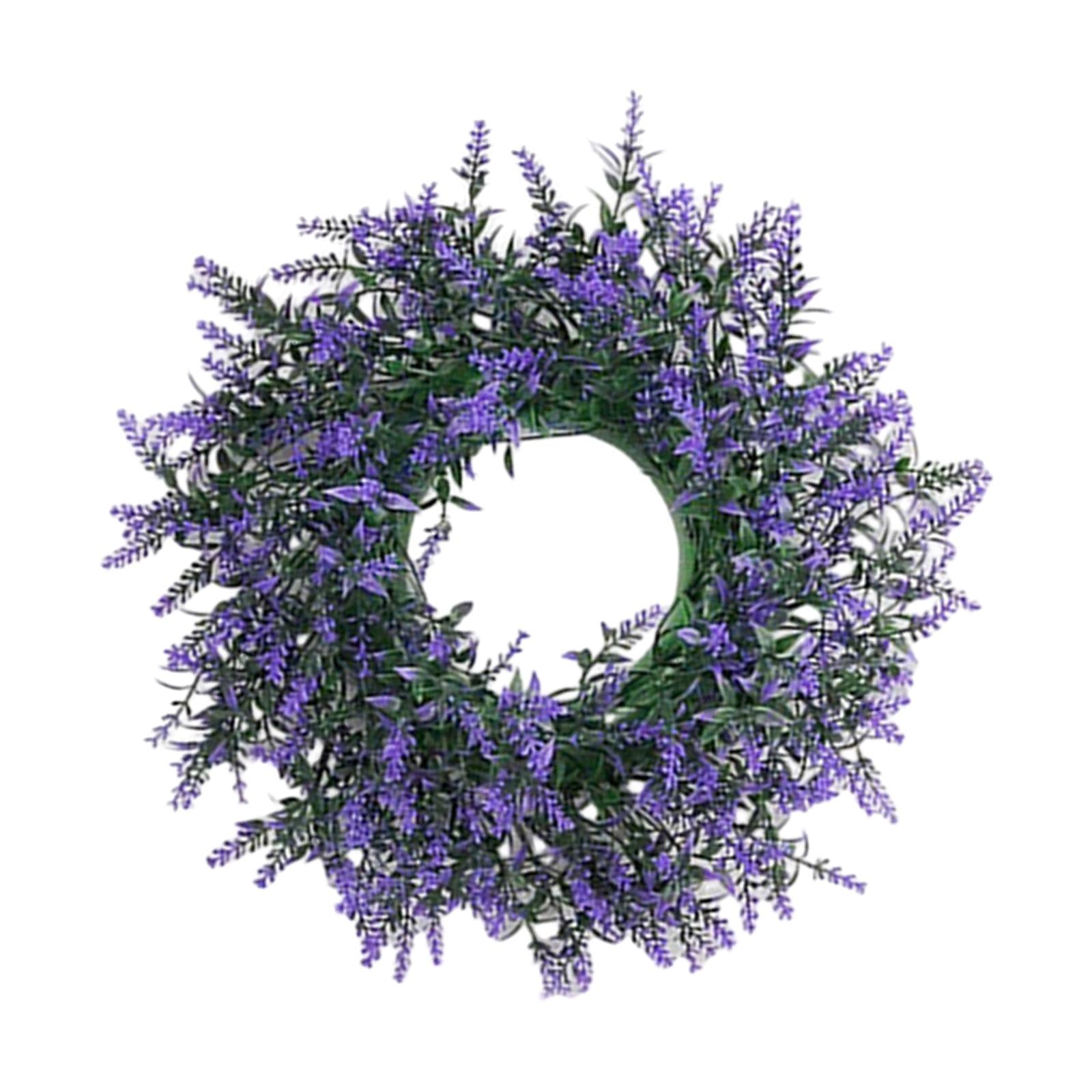 Purple Swag Wreath Door Hanging Ornament for Thanksgiving Farmhouse Corridor Big
