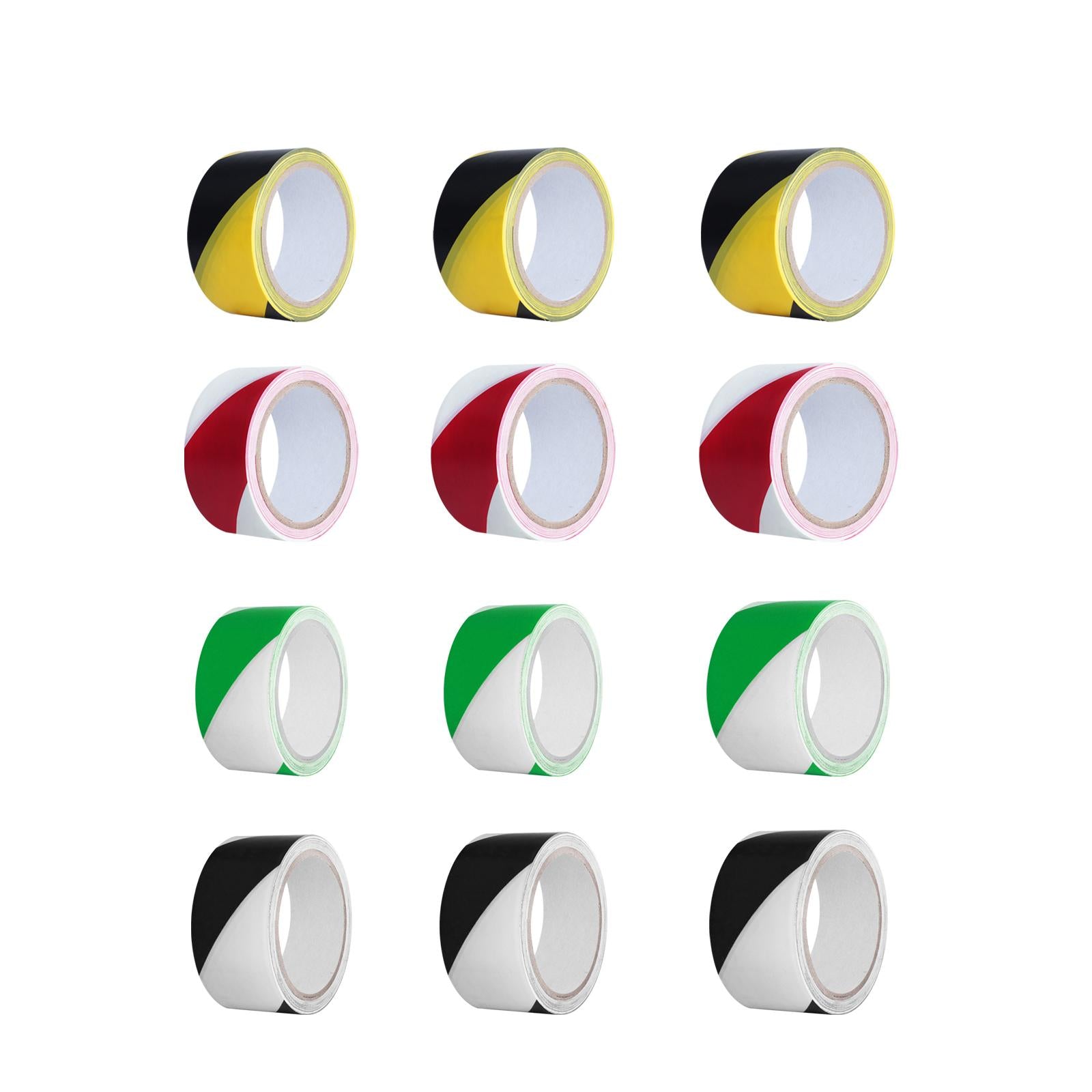 3xWarning Tape Hazard Warning Safety Stripe Tape for Floors Walls Construction black yellow 4.5cm