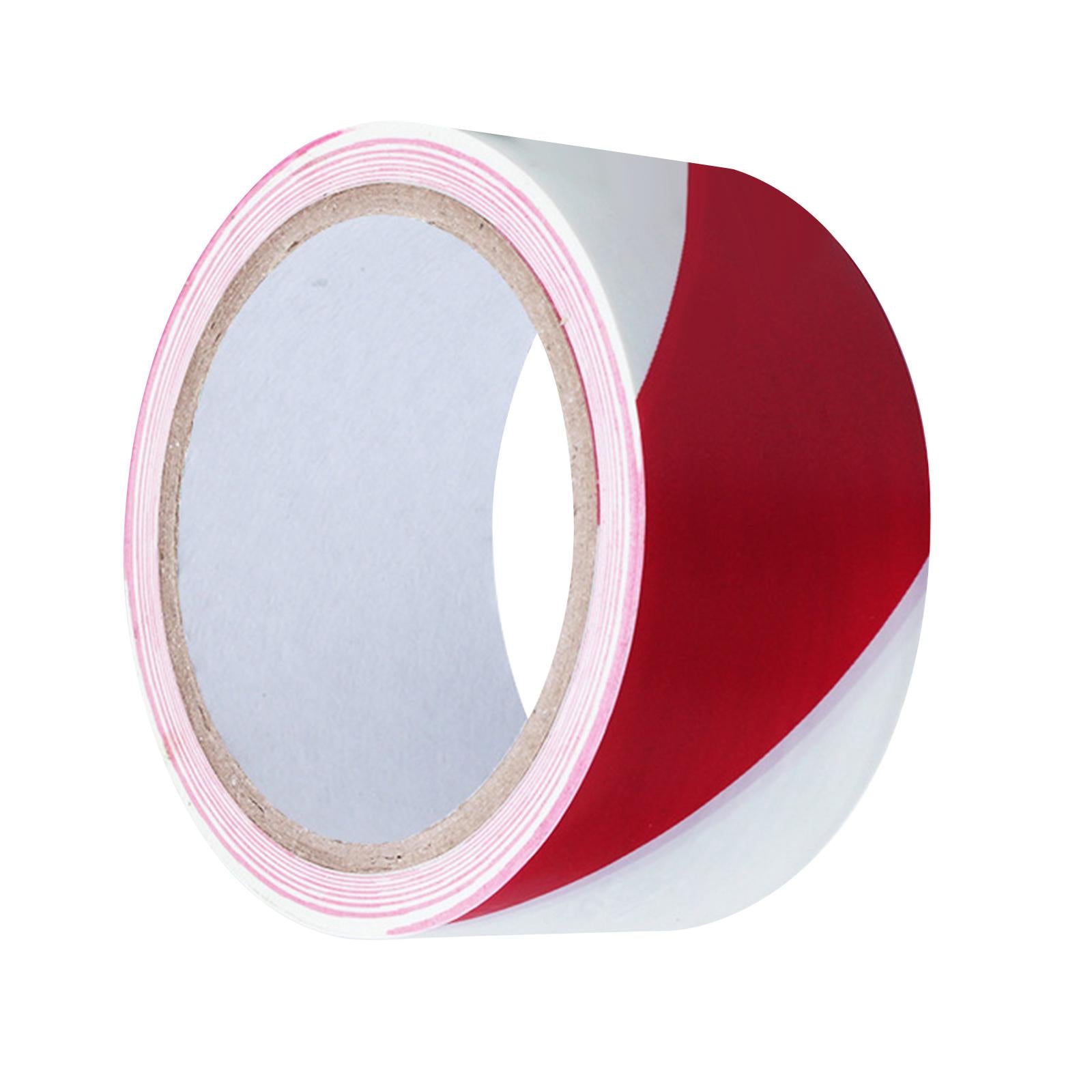 Warning Tape Hazard Warning Safety Stripe Tape for Floors Walls Construction red white 4.5cm