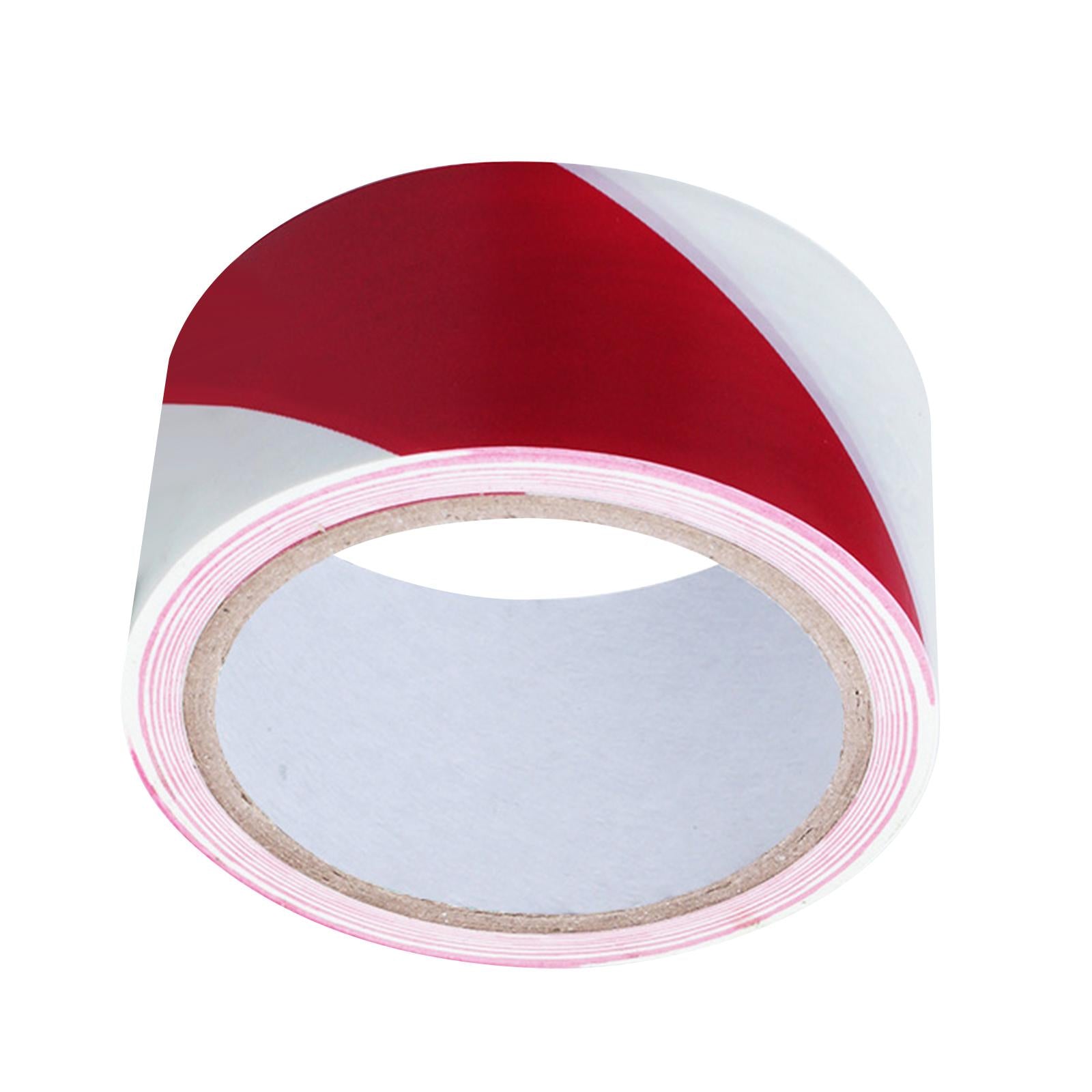 Warning Tape Hazard Warning Safety Stripe Tape for Floors Walls Construction red white 4.5cm