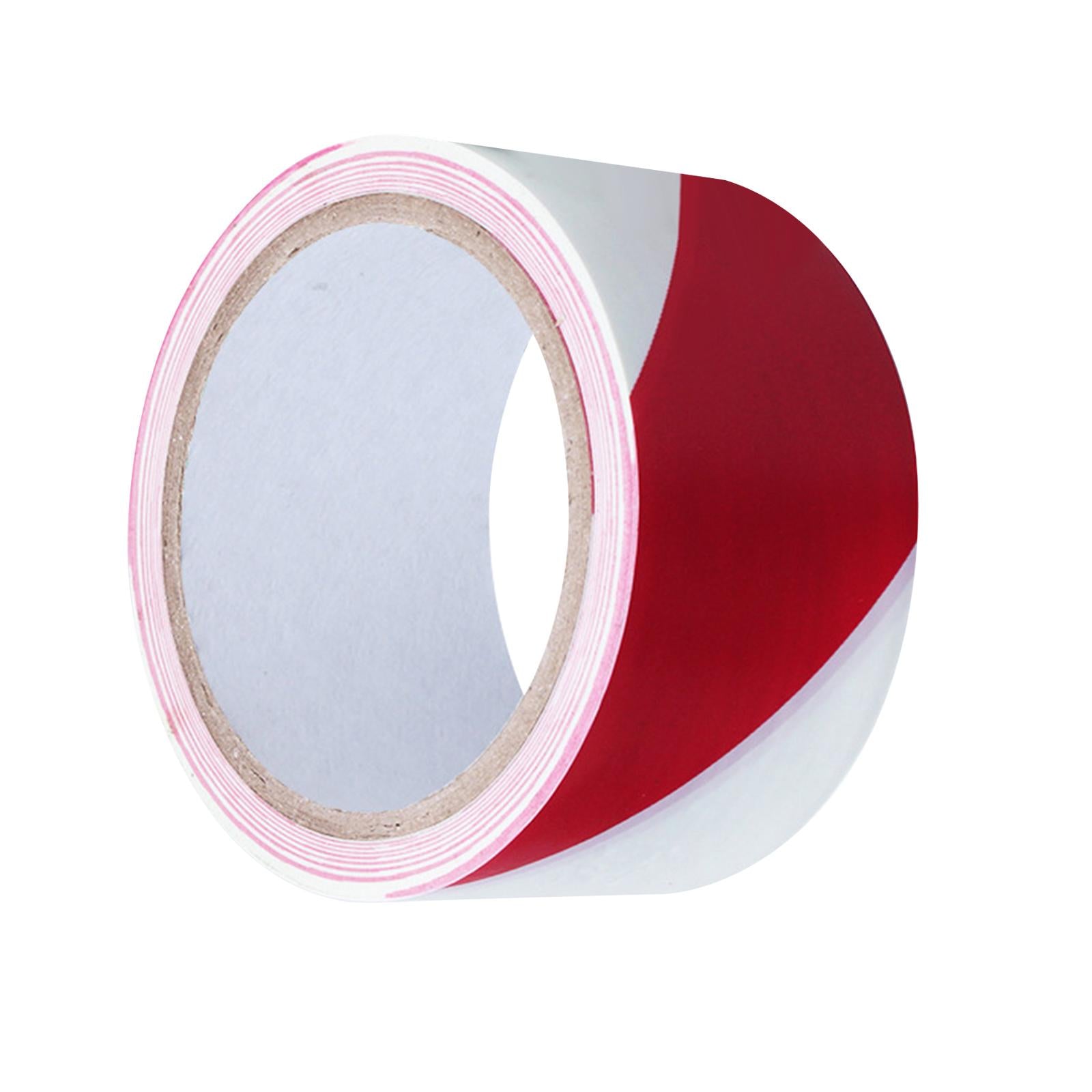Warning Tape Hazard Warning Safety Stripe Tape for Floors Walls Construction red white 4.8cm
