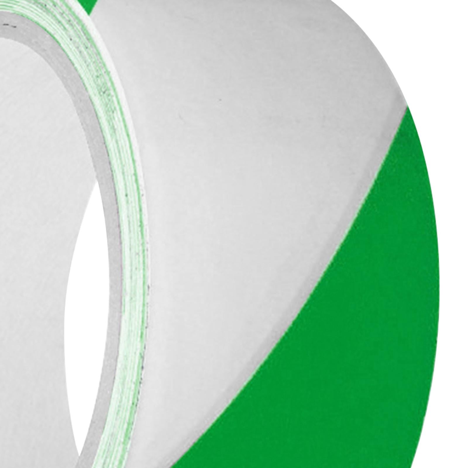 Warning Tape Hazard Warning Safety Stripe Tape for Floors Walls Construction green white 4.5cm
