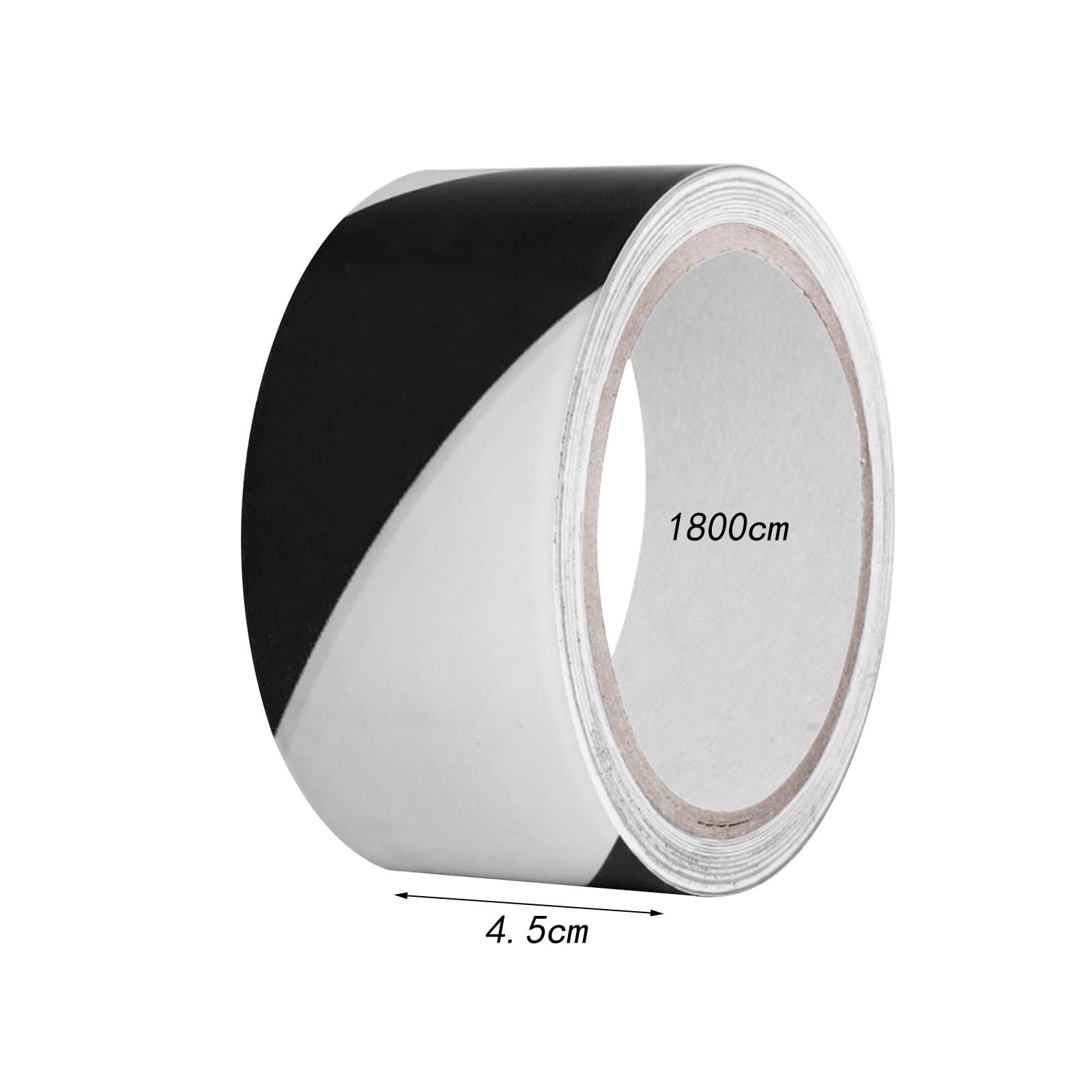 Warning Tape Hazard Warning Safety Stripe Tape for Floors Walls Construction black white 4.5cm