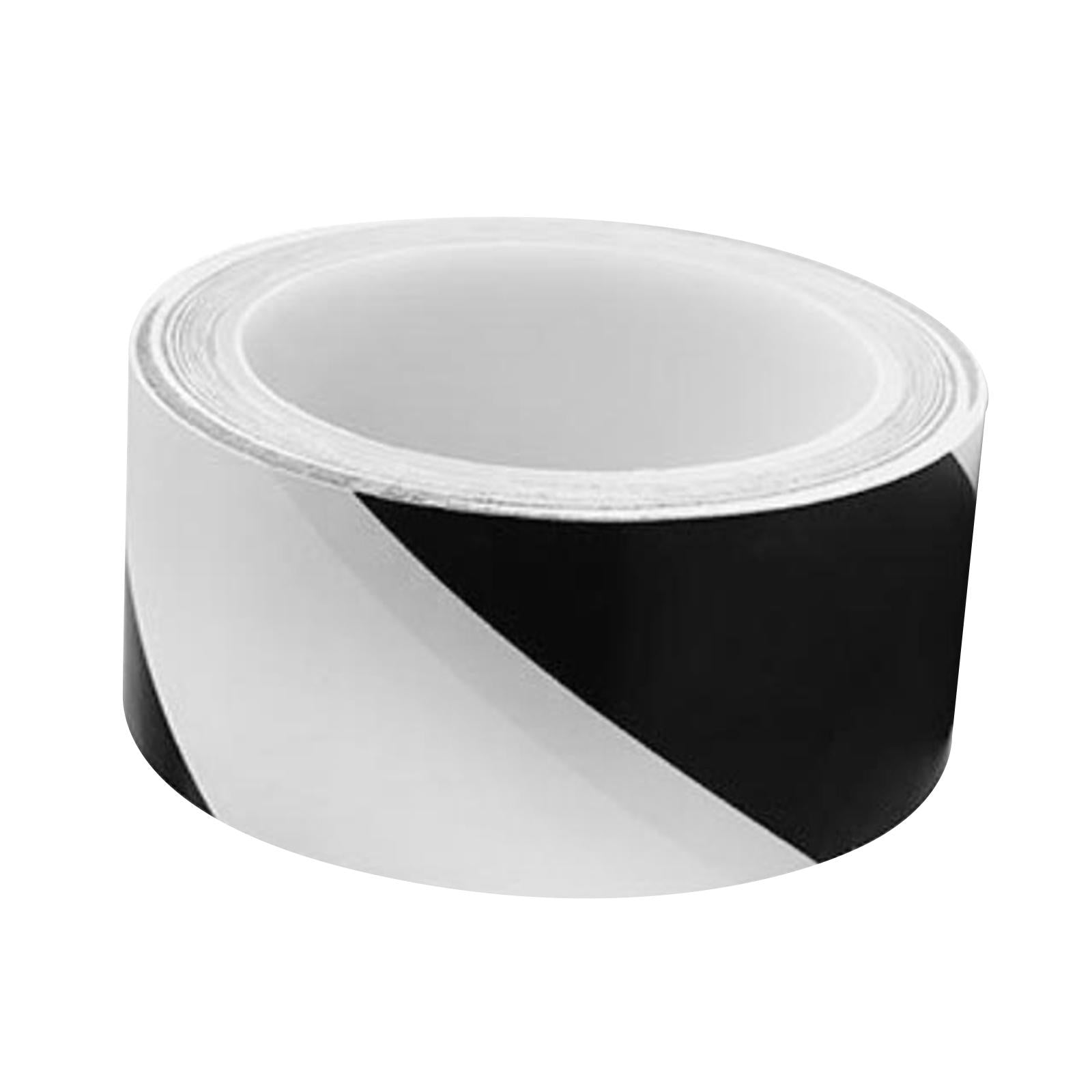 Warning Tape Hazard Warning Safety Stripe Tape for Floors Walls Construction black white 4.5cm