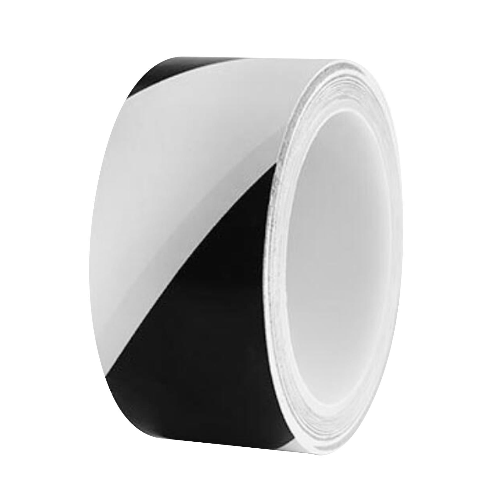 Warning Tape Hazard Warning Safety Stripe Tape for Floors Walls Construction black white 4.5cm