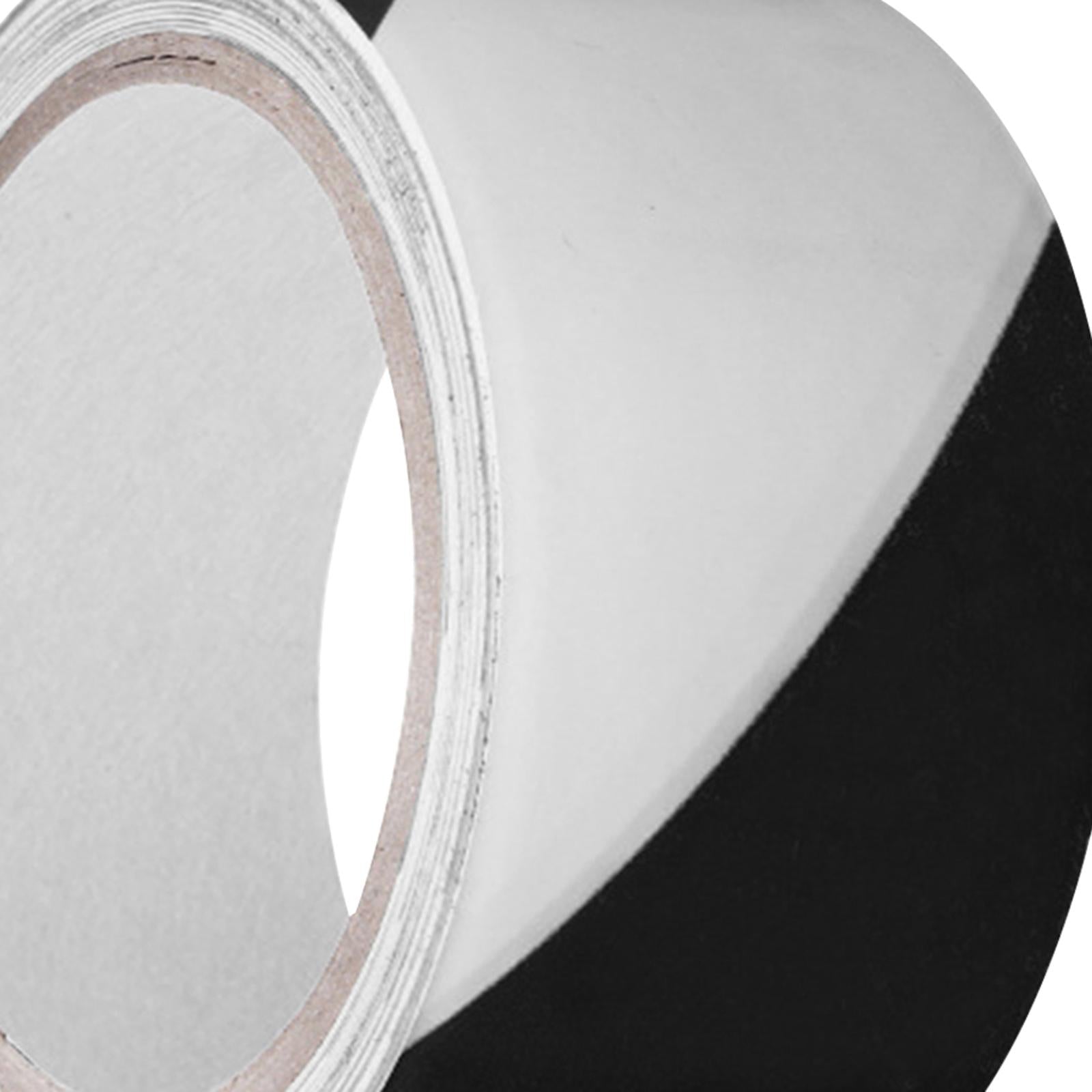 Warning Tape Hazard Warning Safety Stripe Tape for Floors Walls Construction black white 6cm