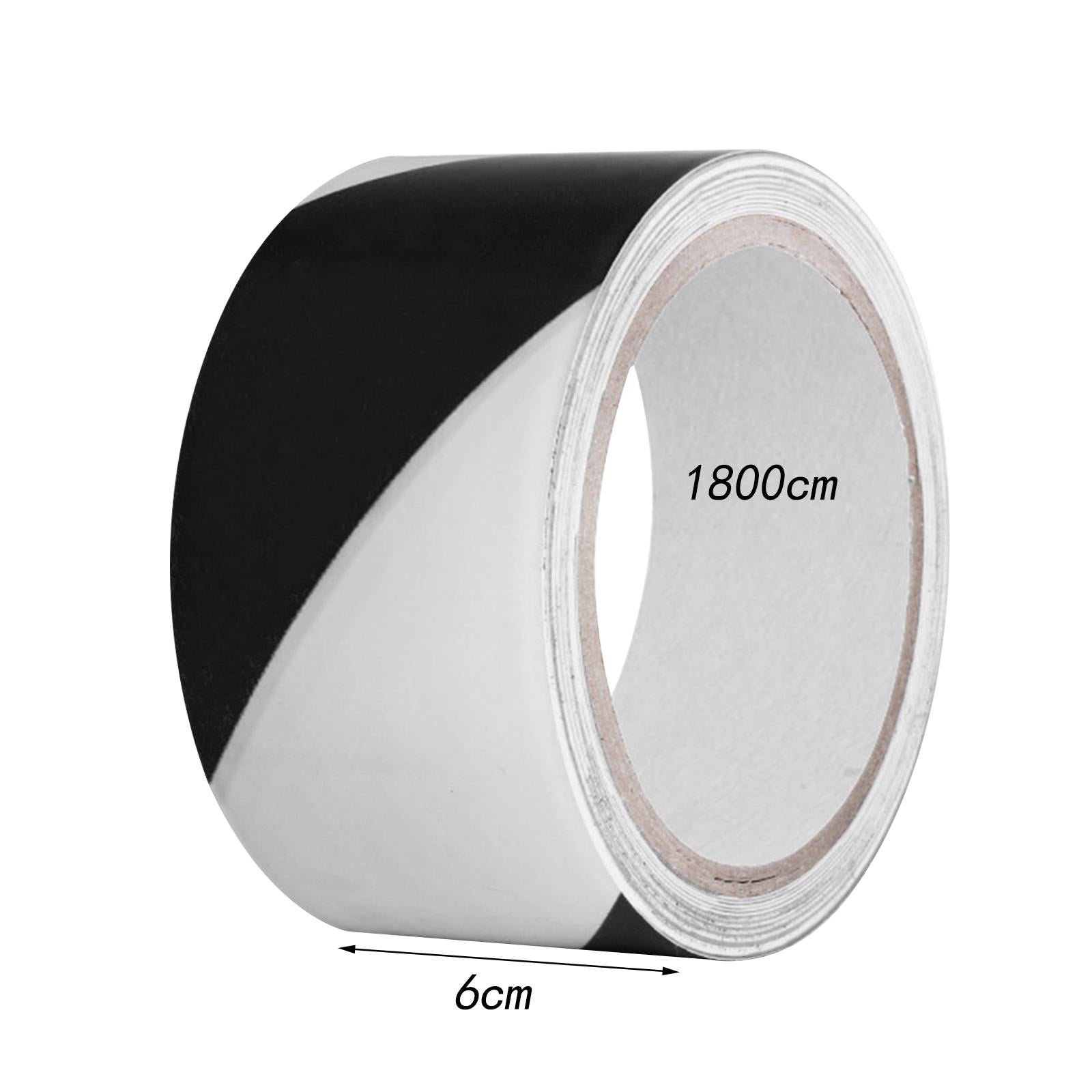 Warning Tape Hazard Warning Safety Stripe Tape for Floors Walls Construction black white 6cm