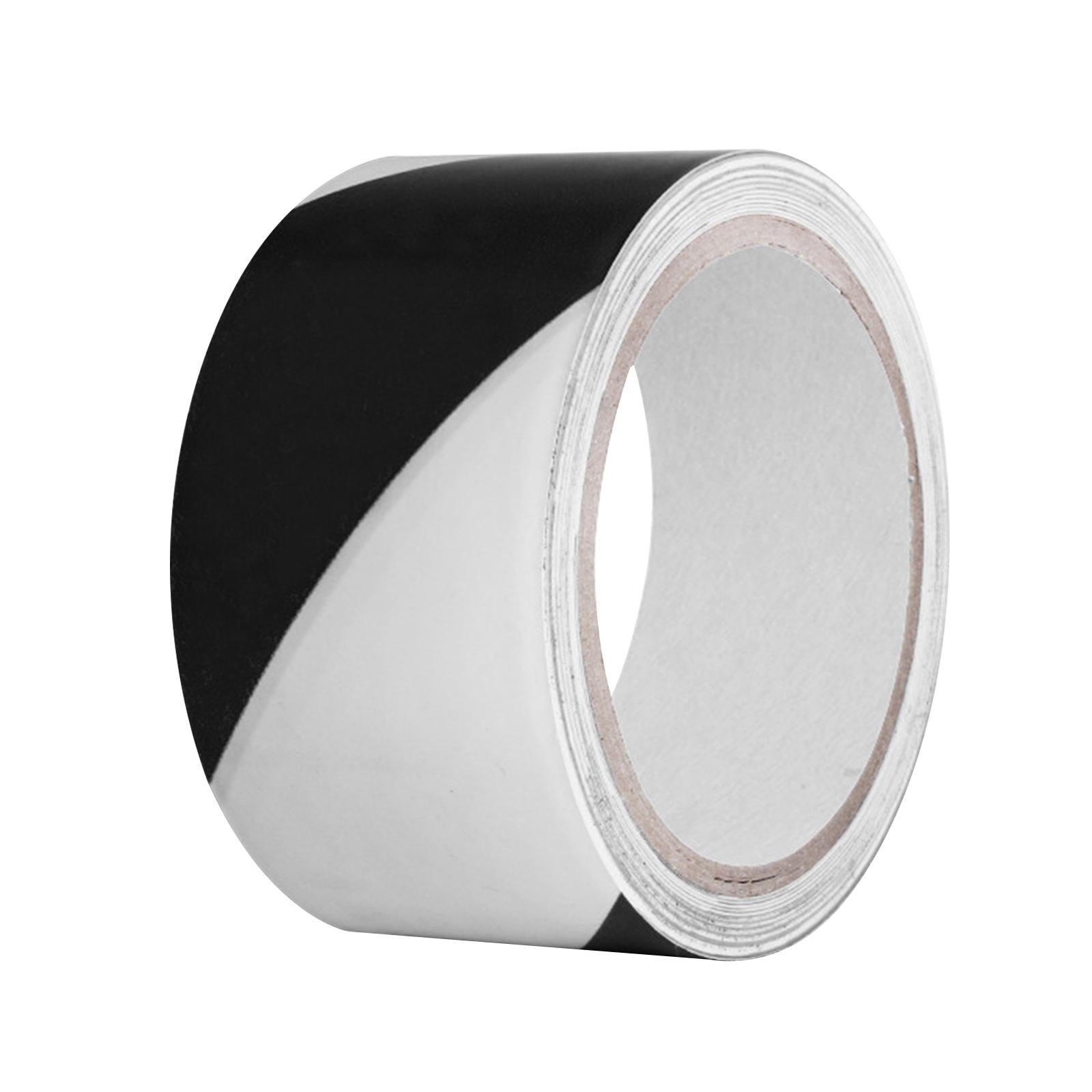 Warning Tape Hazard Warning Safety Stripe Tape for Floors Walls Construction black white 6cm