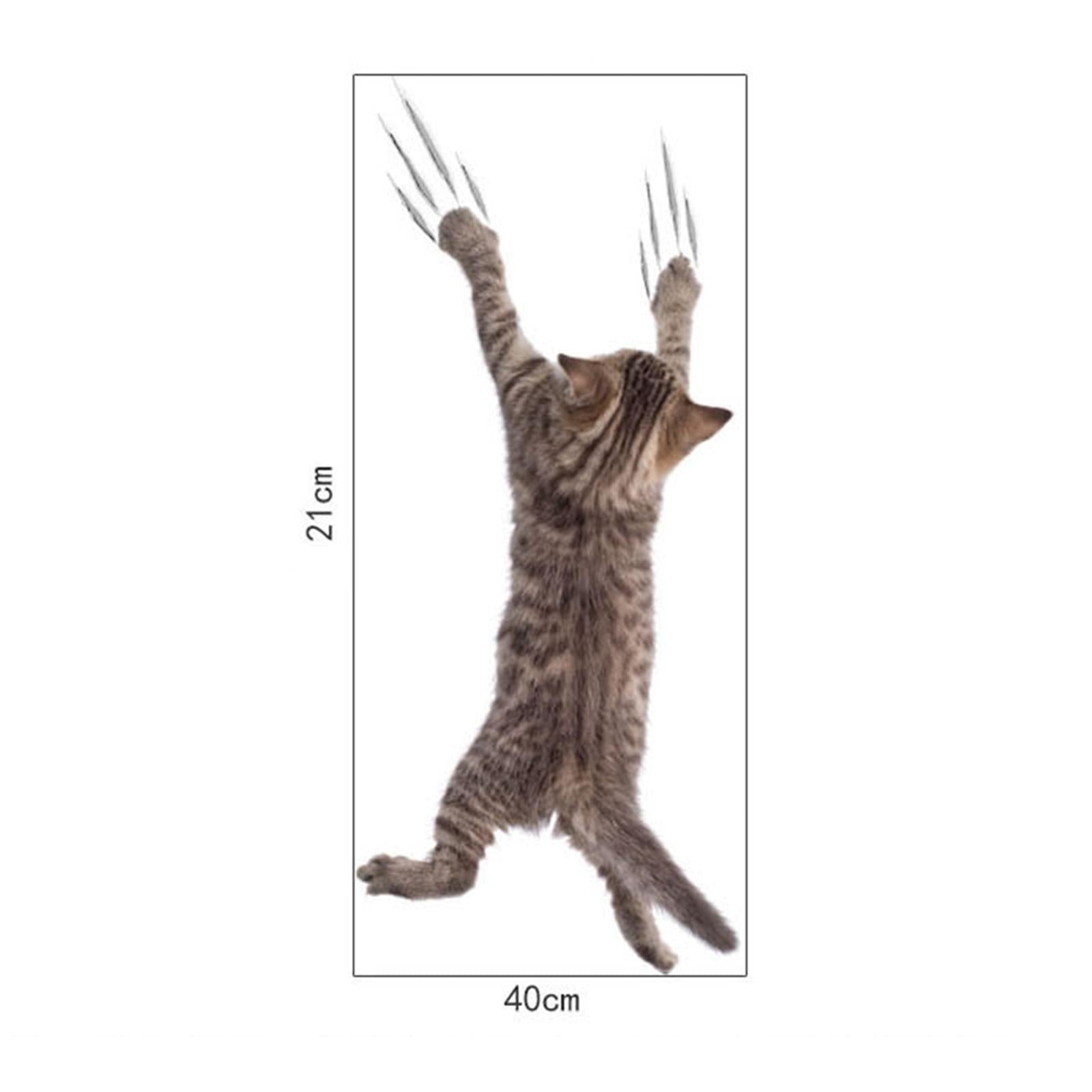 Cartoon Cat Toilet Fun Sticker Toilet Seat Cover Decal for Bathroom Lavatory 21cmx40cm