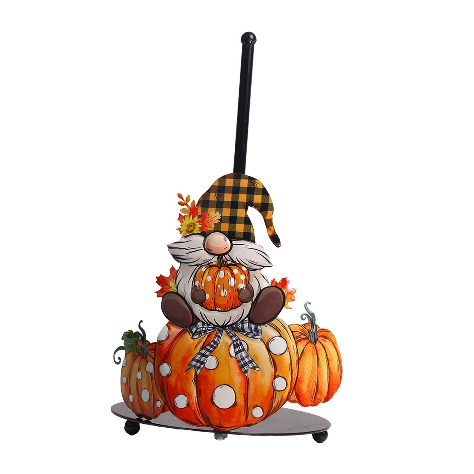 Halloween Paper Towel Holder Kitchen Decor for Kitchen Home Decor Countertop Plaid Hat