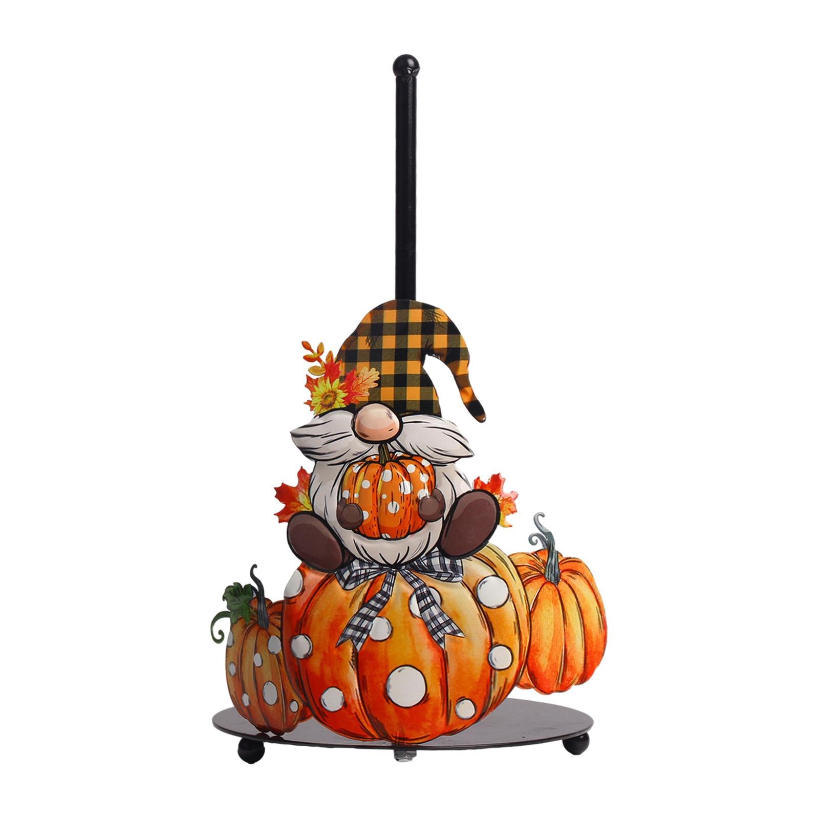 Halloween Paper Towel Holder Kitchen Decor for Kitchen Home Decor Countertop Plaid Hat